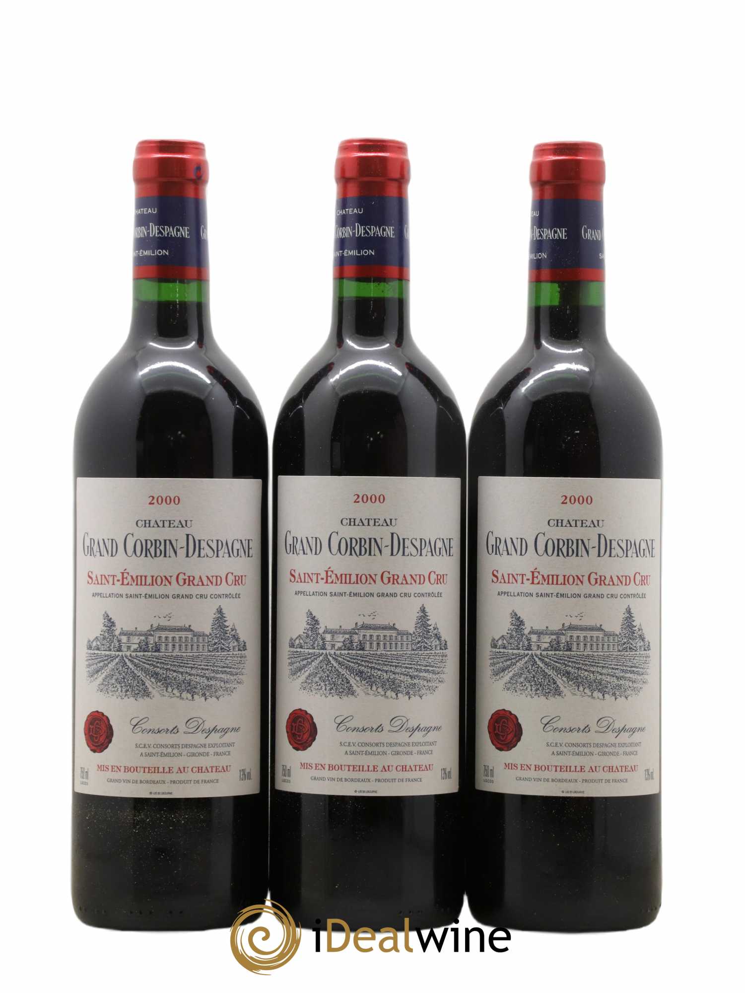 Château Grand Corbin Despagne Grand Cru Classé 2000 - Lot de 12 bouteilles - 4