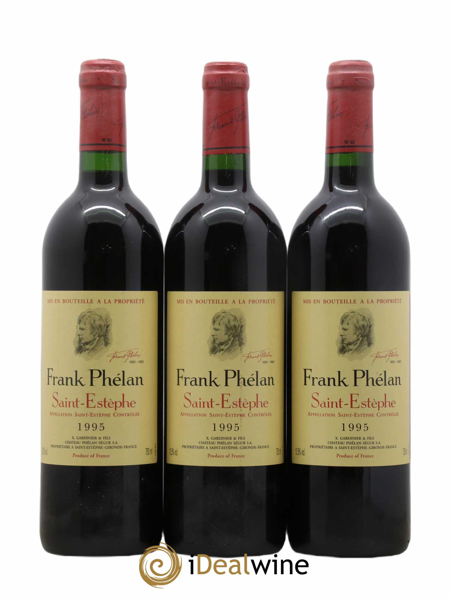 Frank Phélan Second Vin (sans prix de réserve) 1995 - Lot de 3 bouteilles - 0