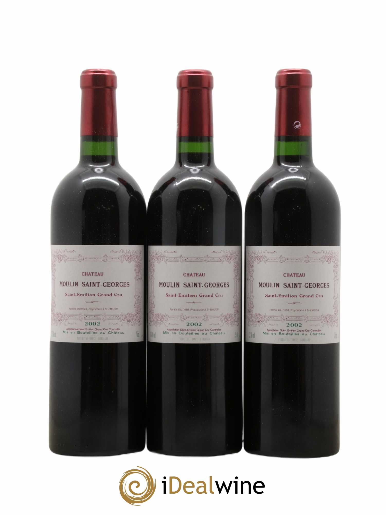 Château Moulin Saint Georges 2002 - Lot de 12 bouteilles - 1