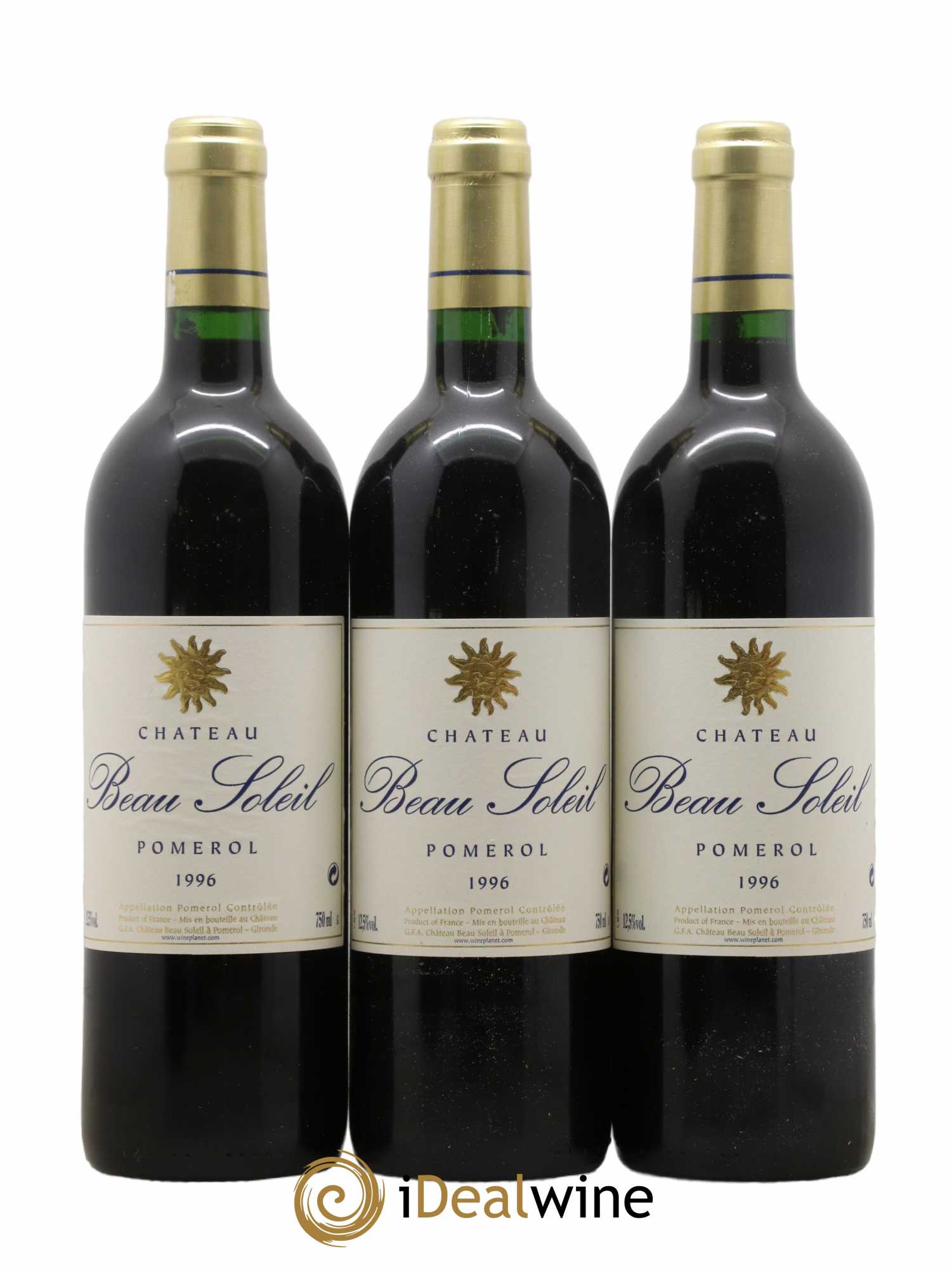 Château Beau Soleil  (ohne Mindestpreis) 1996 - Posten von 12 Flaschen - 2