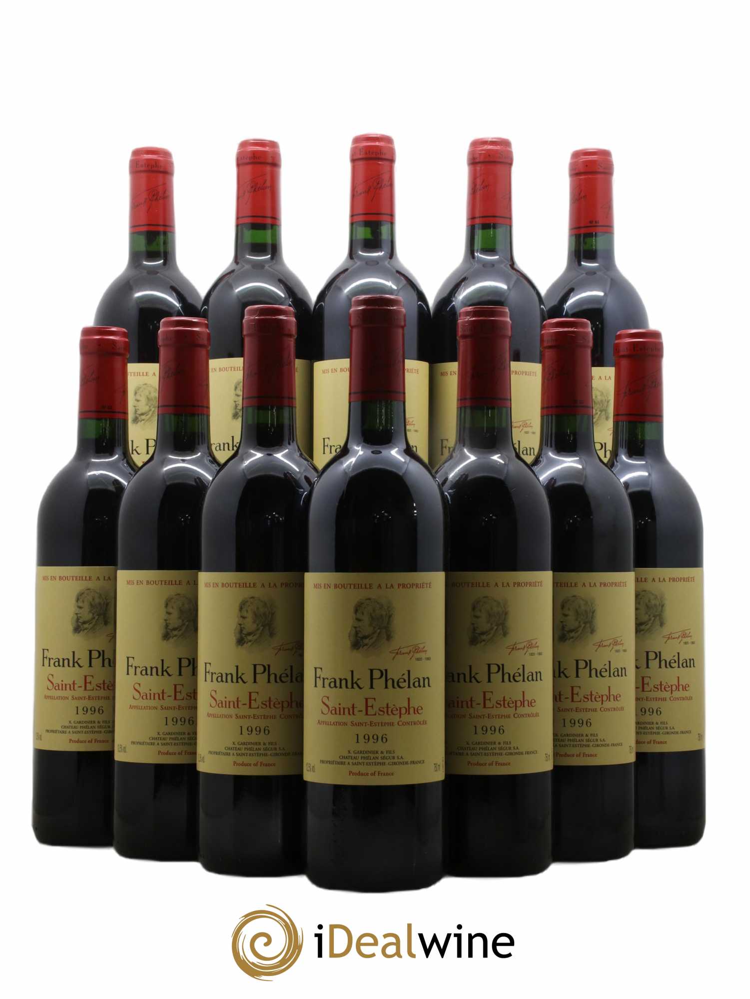 Frank Phélan Second Vin (sans prix de réserve) 1996 - Lot de 12 bouteilles - 0