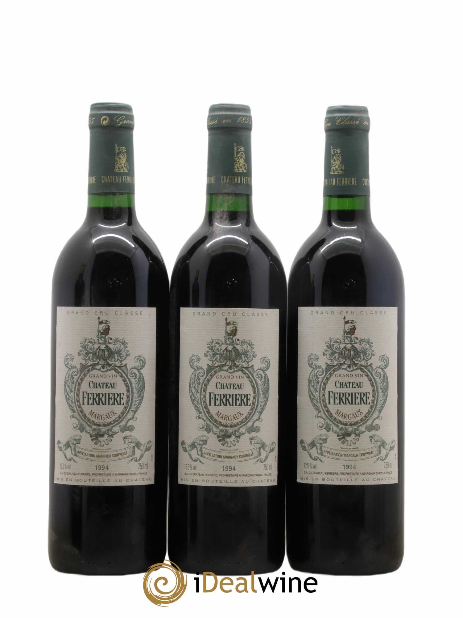Château Ferrière 3ème Grand Cru Classé 1994 - Lot de 3 bouteilles - 0