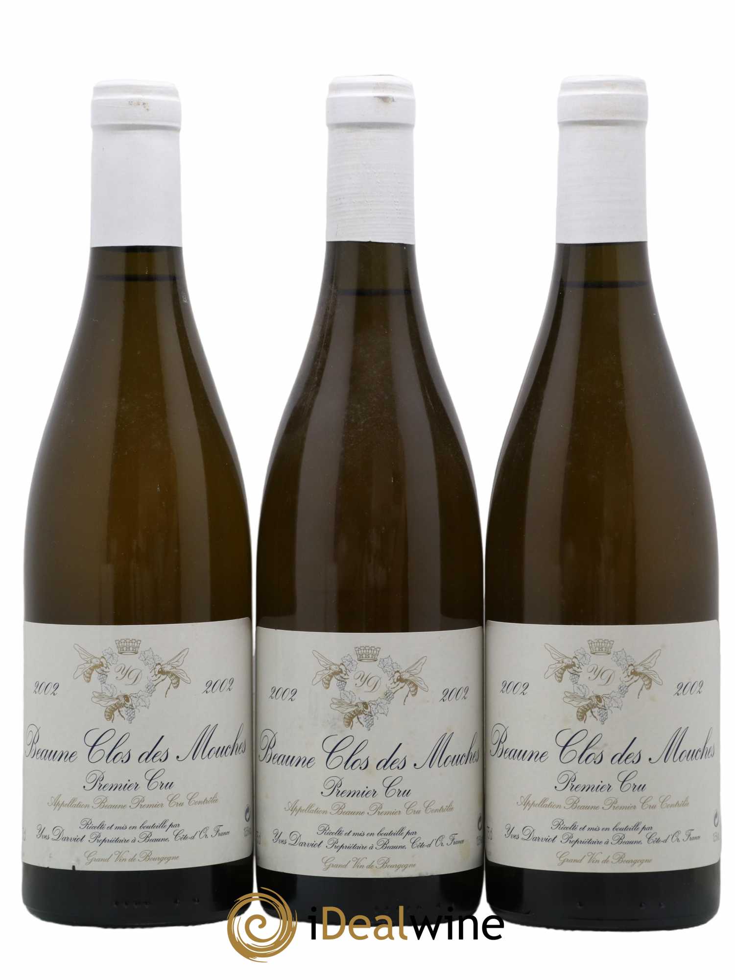 Beaune 1er Cru 1er Cru Clos des Mouches Yves Darviot 2002 - Lot de 3 bouteilles - 0