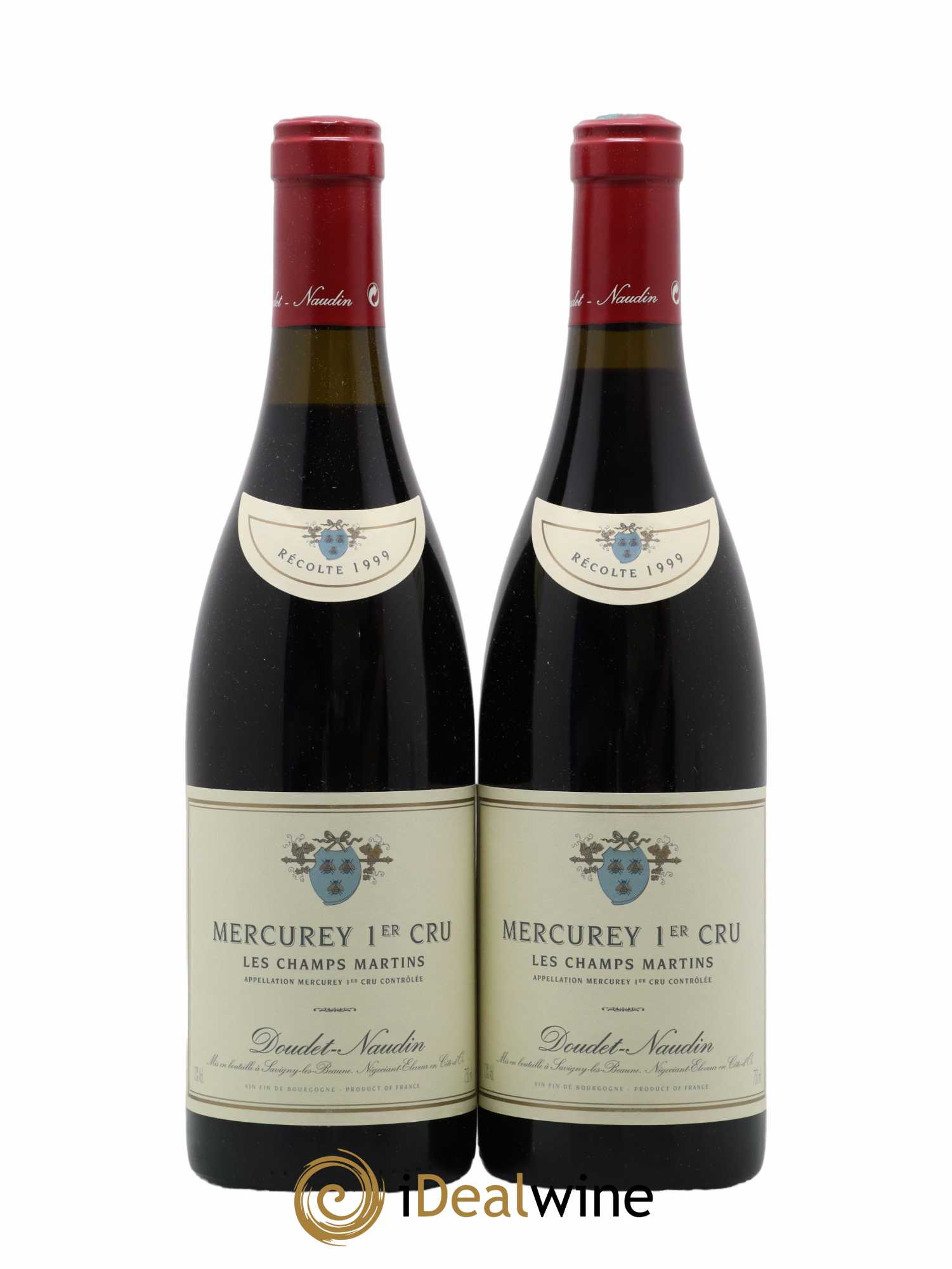 Mercurey 1er Cru 1er Cru Les Champs Martins Domaine Doudet-Naudin (sans prix de réserve) 1999 - Lot de 2 bouteilles - 0