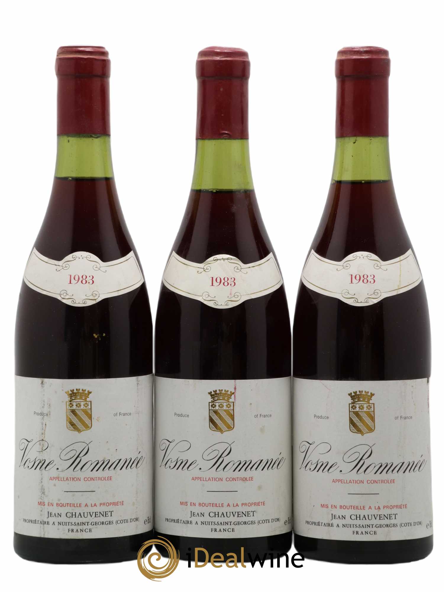 Vosne-Romanée Domaine Jean Chauvenet 1983 - Lot de 3 bouteilles - 0