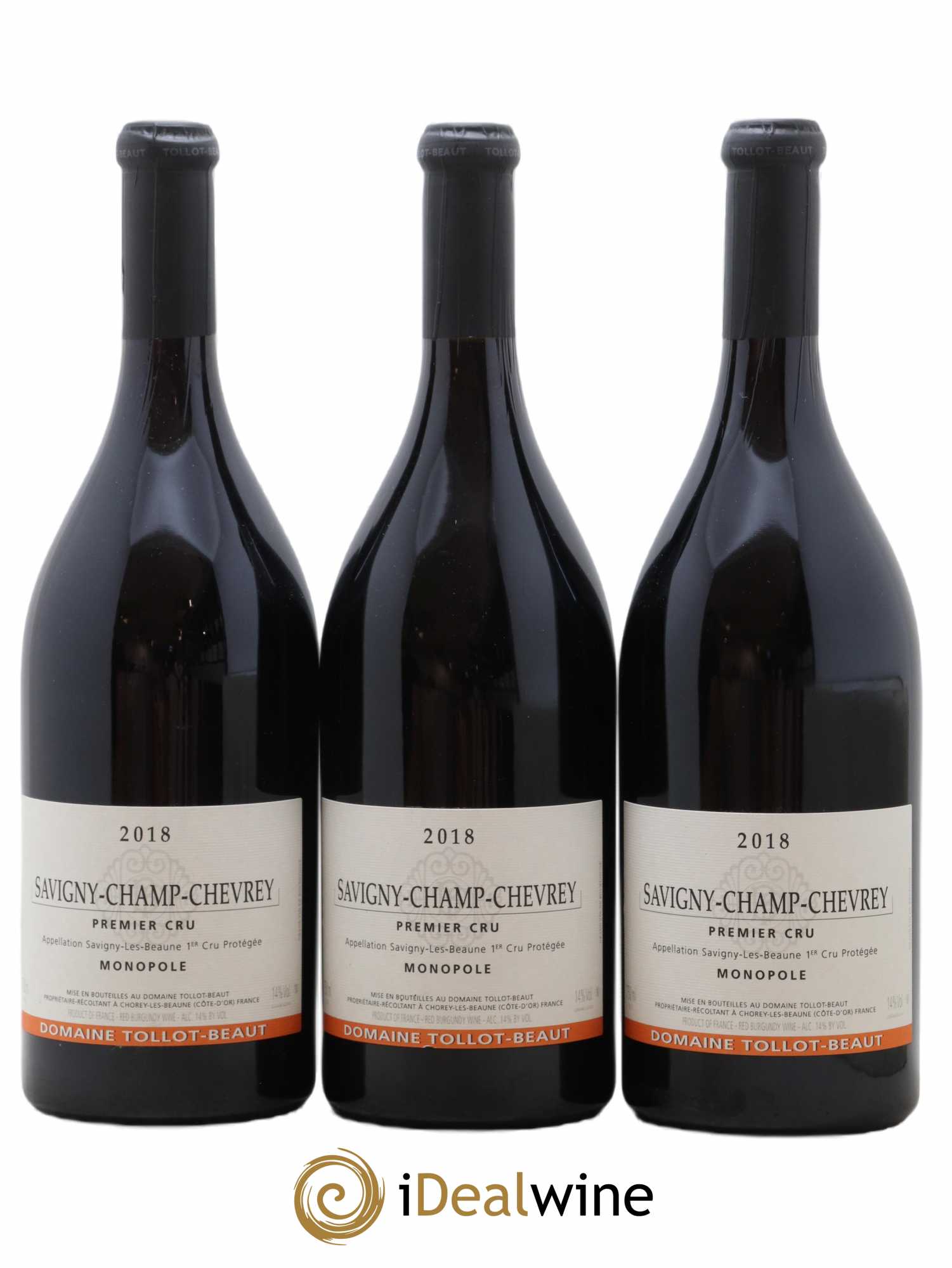 Savigny-lès-Beaune 1er Cru Champ-Chevrey Tollot Beaut (Domaine) 2018 - Lot de 3 bouteilles - 0