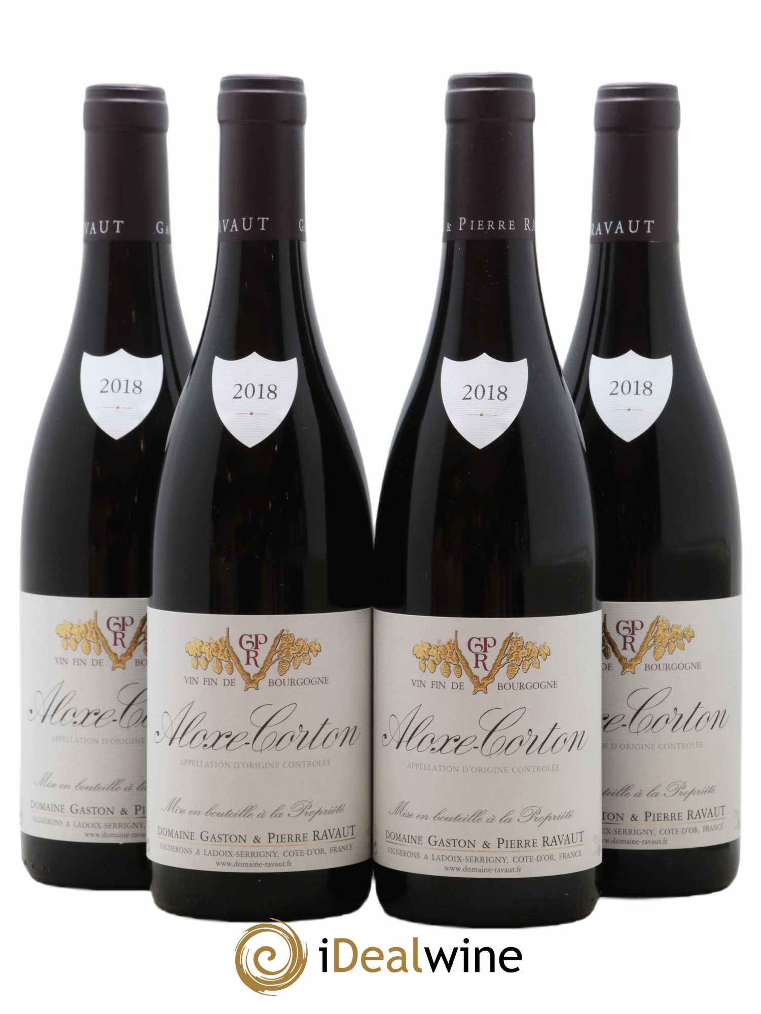 Aloxe-Corton Gaston et Pierre Ravaut 2018 - Lot de 4 bouteilles - 0