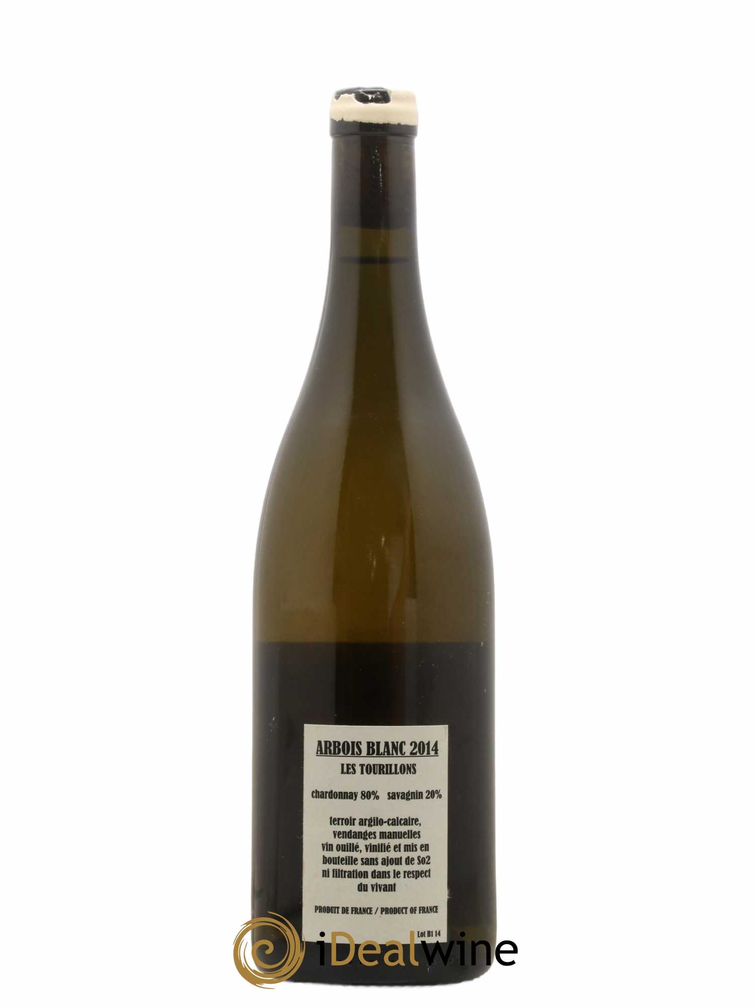 Arbois Chardonnay Savagnin Les Tourillons Adeline Houillon & Renaud Bruyère 2014 - Lot de 1 bouteille - 1