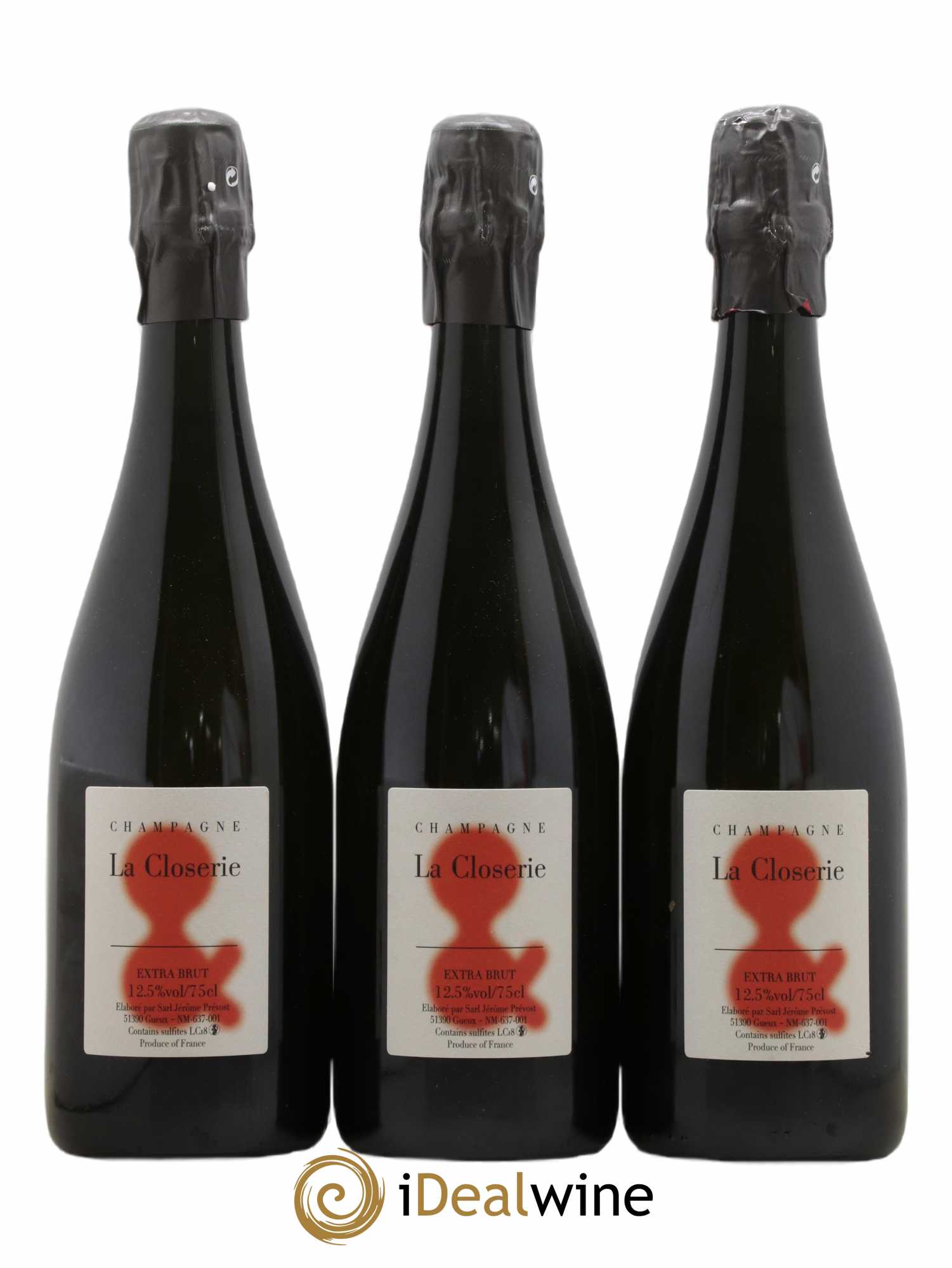 Champagne La Closerie '&' Extra Brut 2018 - Lot de 3 bouteilles - 0