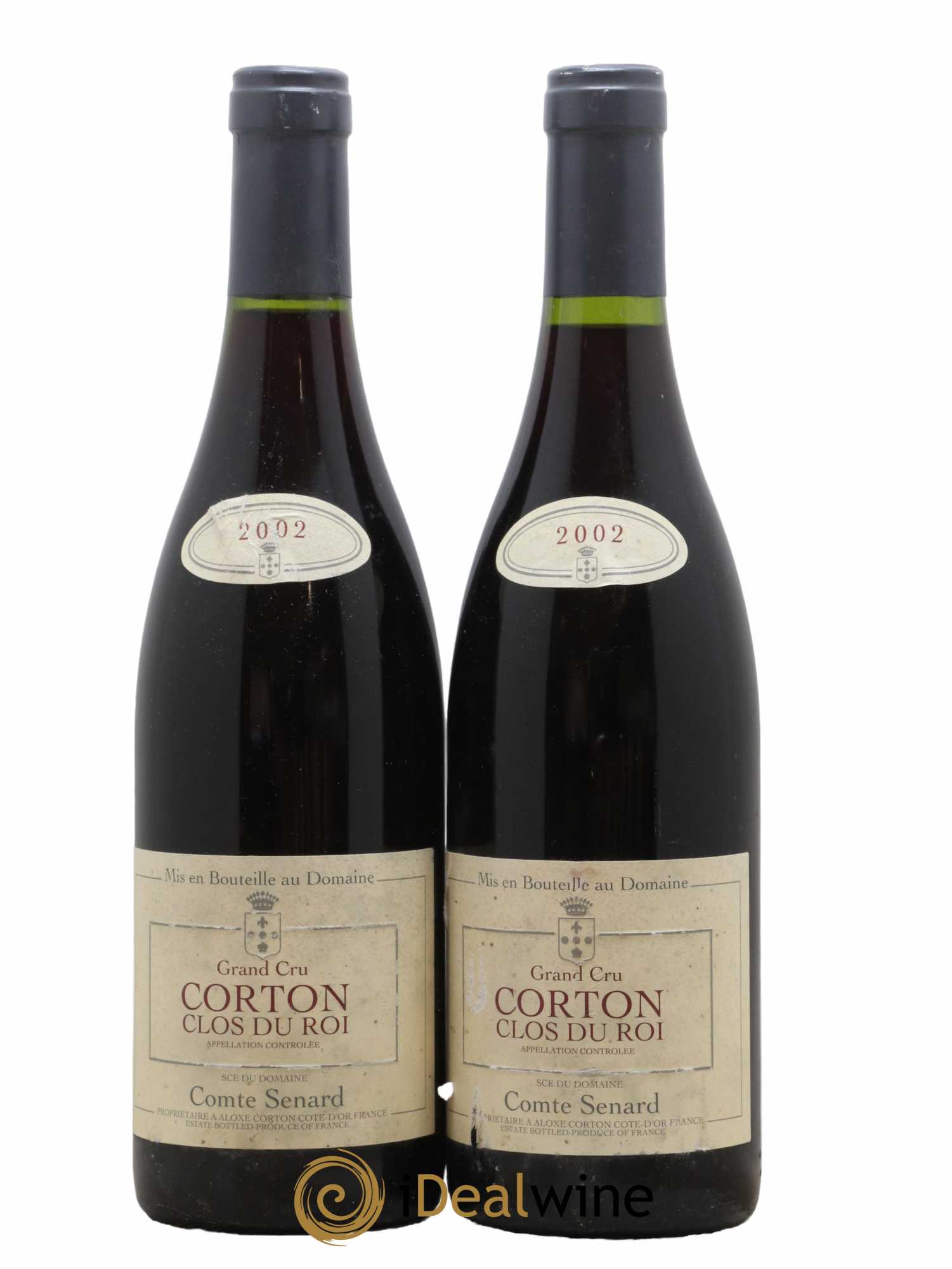 Corton Grand Cru Clos du Roi Comte Senard 2002 - Lot de 2 bouteilles - 0