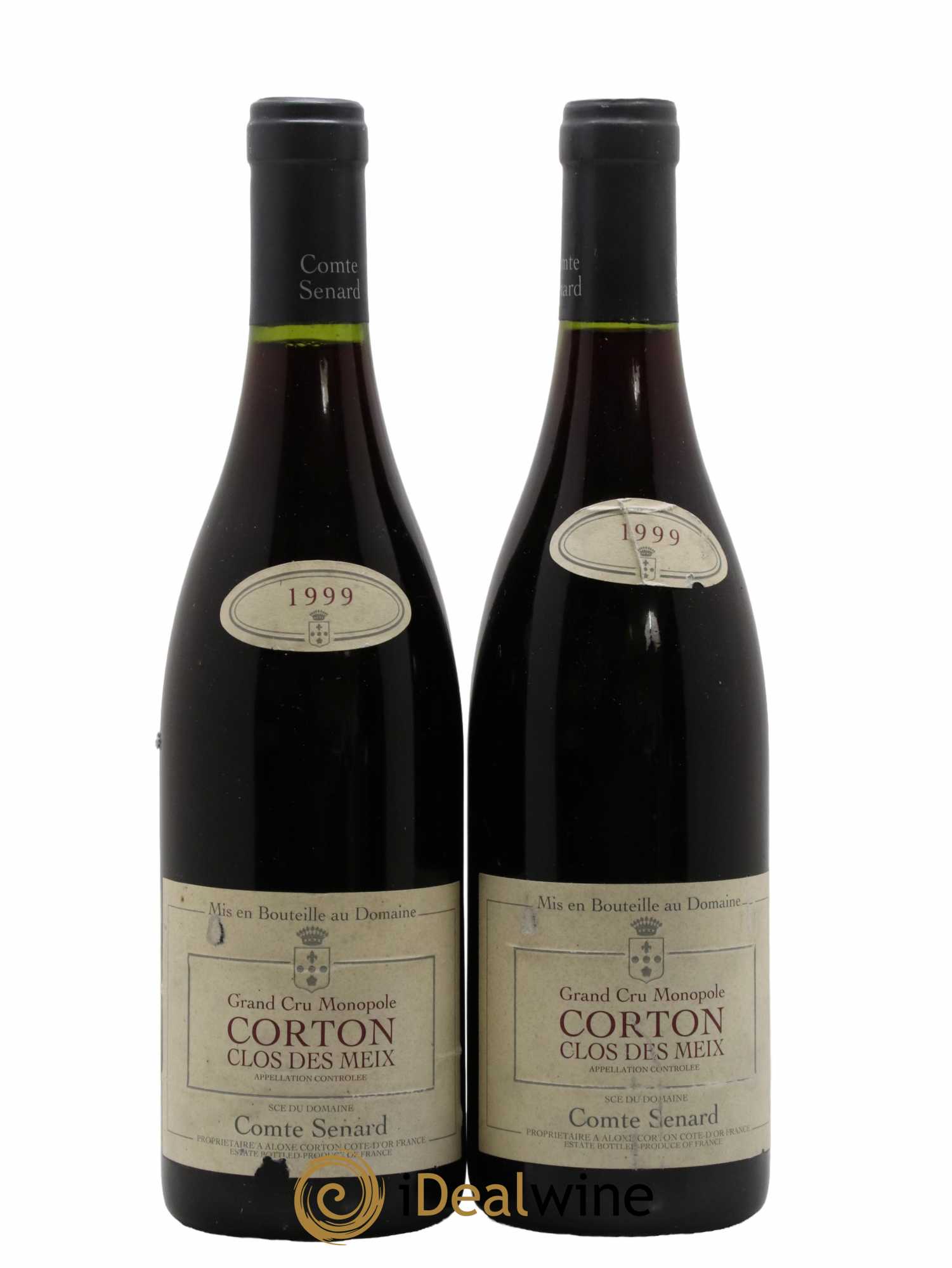 Corton Grand Cru Clos Des Meix Comte Senard 1999 - Lot de 2 bouteilles - 0