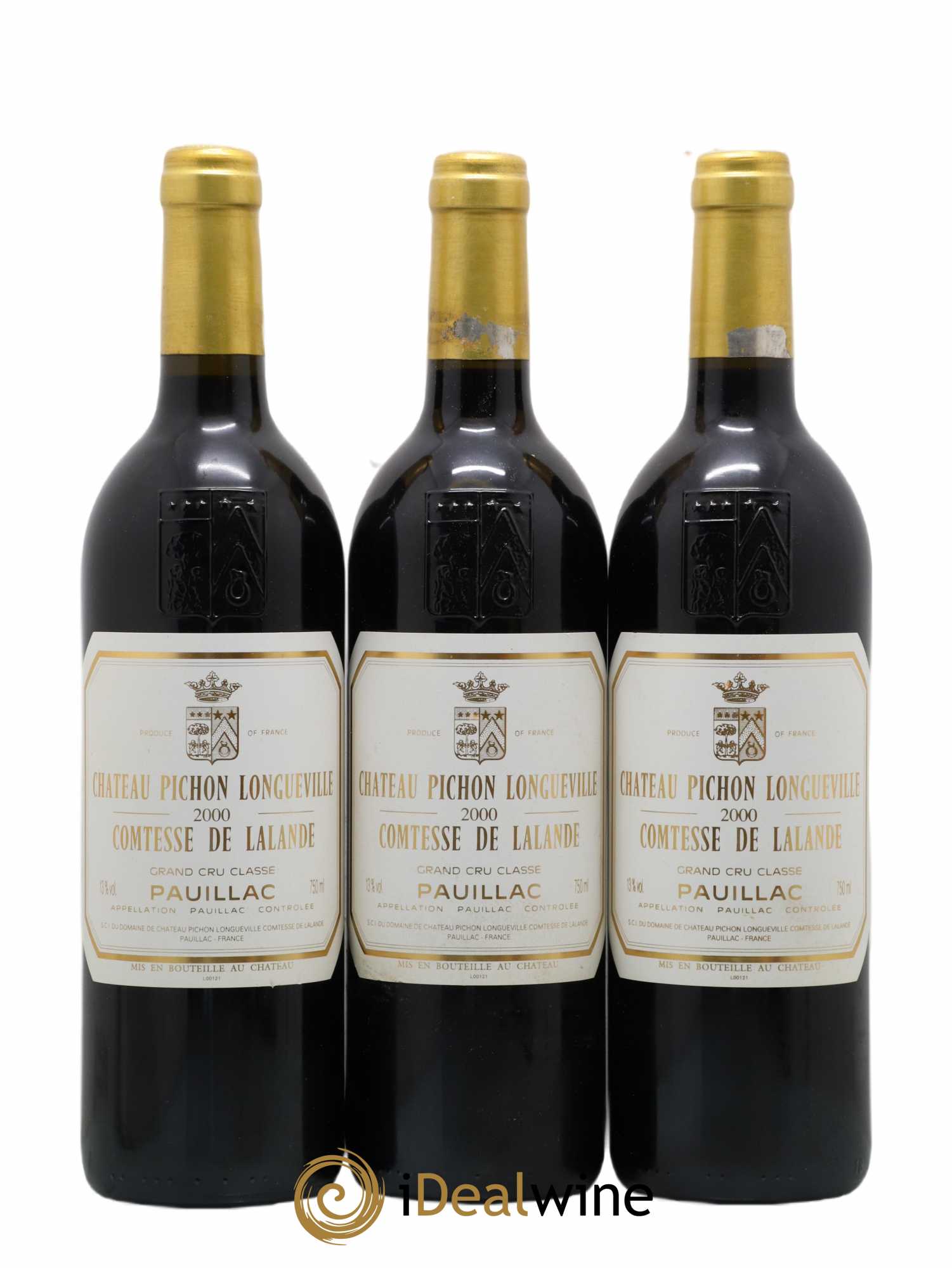 Château Pichon Longueville Comtesse de Lalande 2ème Grand Cru Classé 2000 - Lot de 3 bouteilles - 0