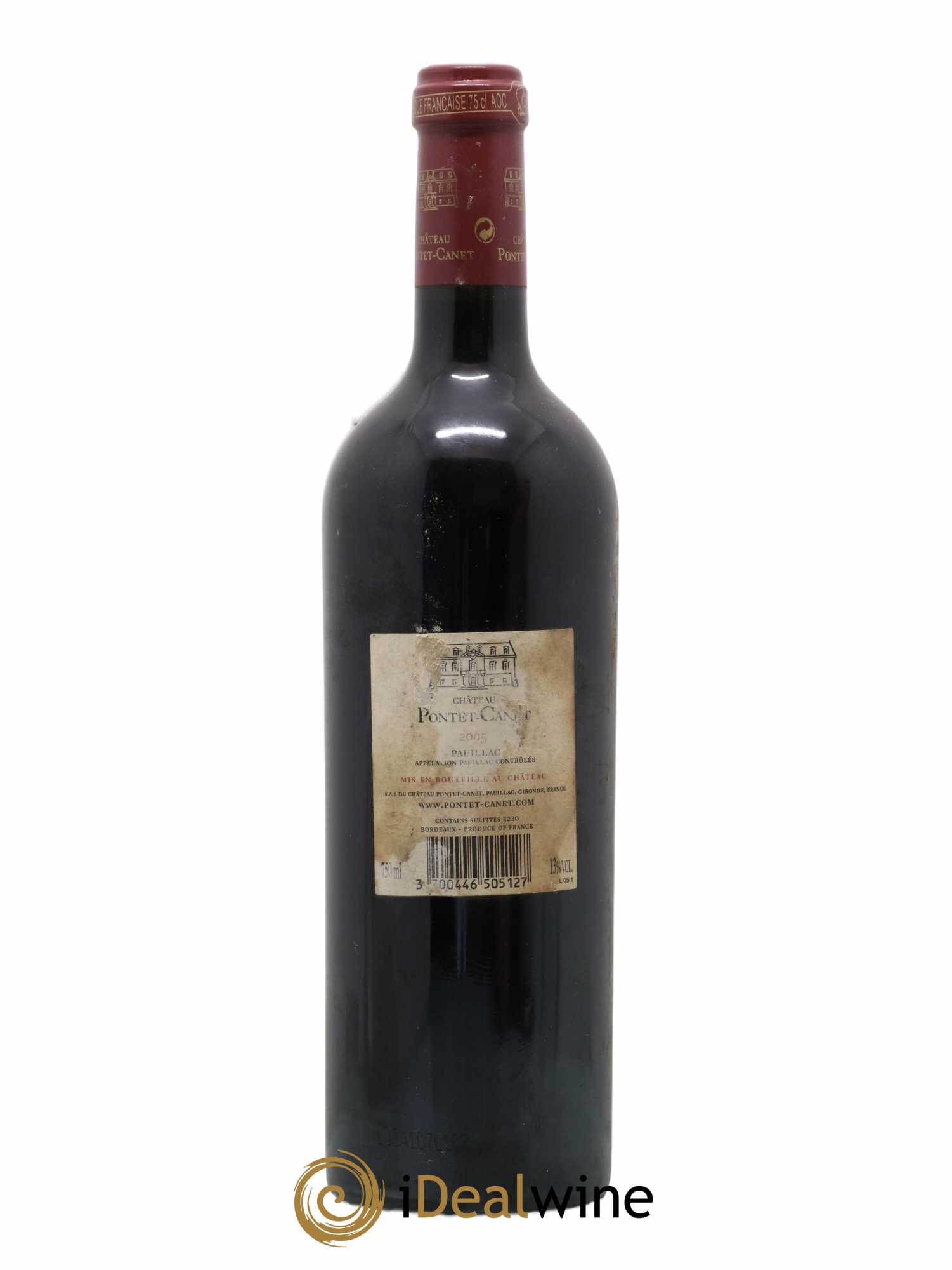 Château Pontet Canet 5ème Grand Cru Classé 2005 - Lot de 1 bouteille - 1