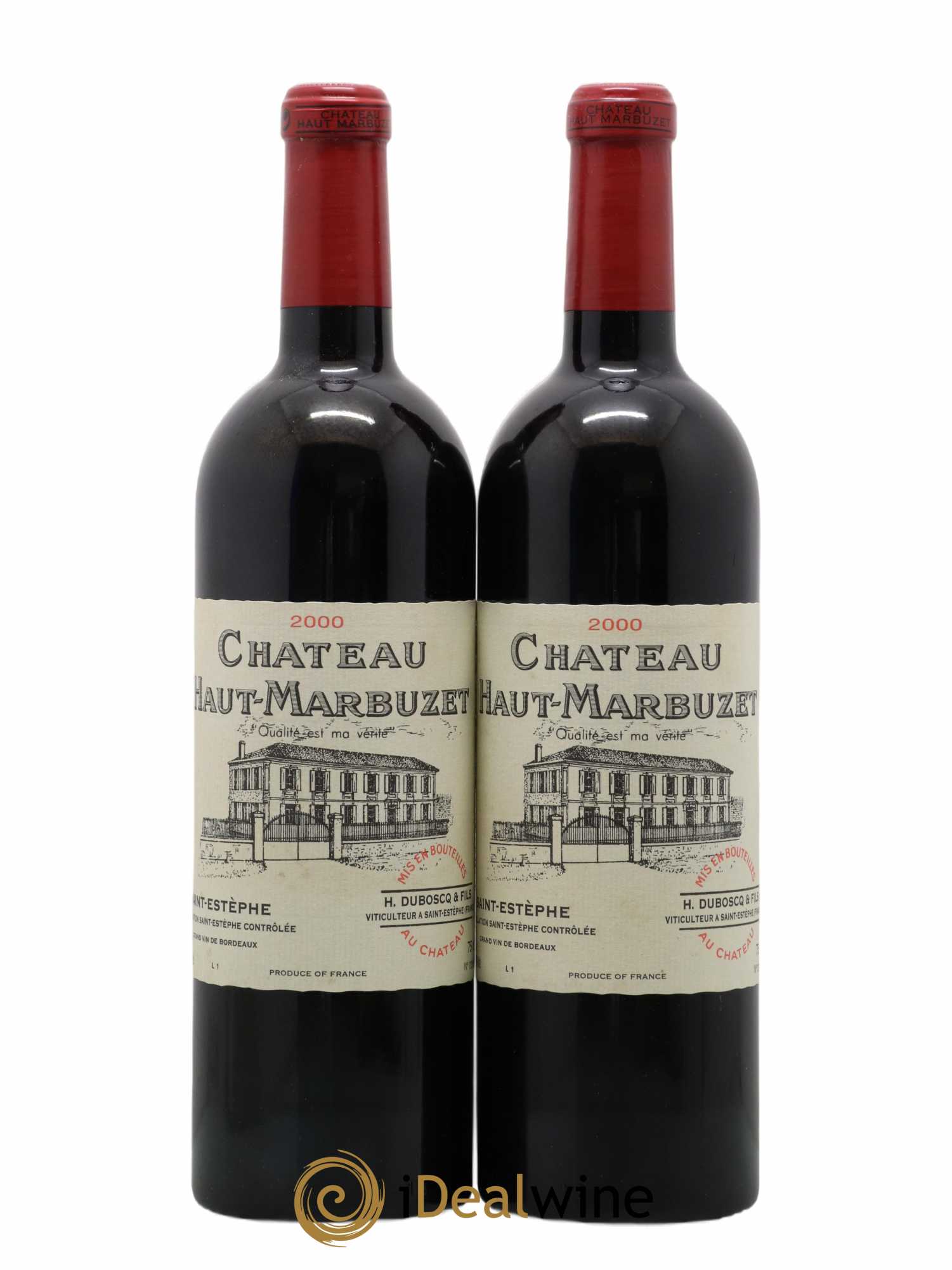 Château Haut Marbuzet 2000 - Lot de 2 bouteilles - 0