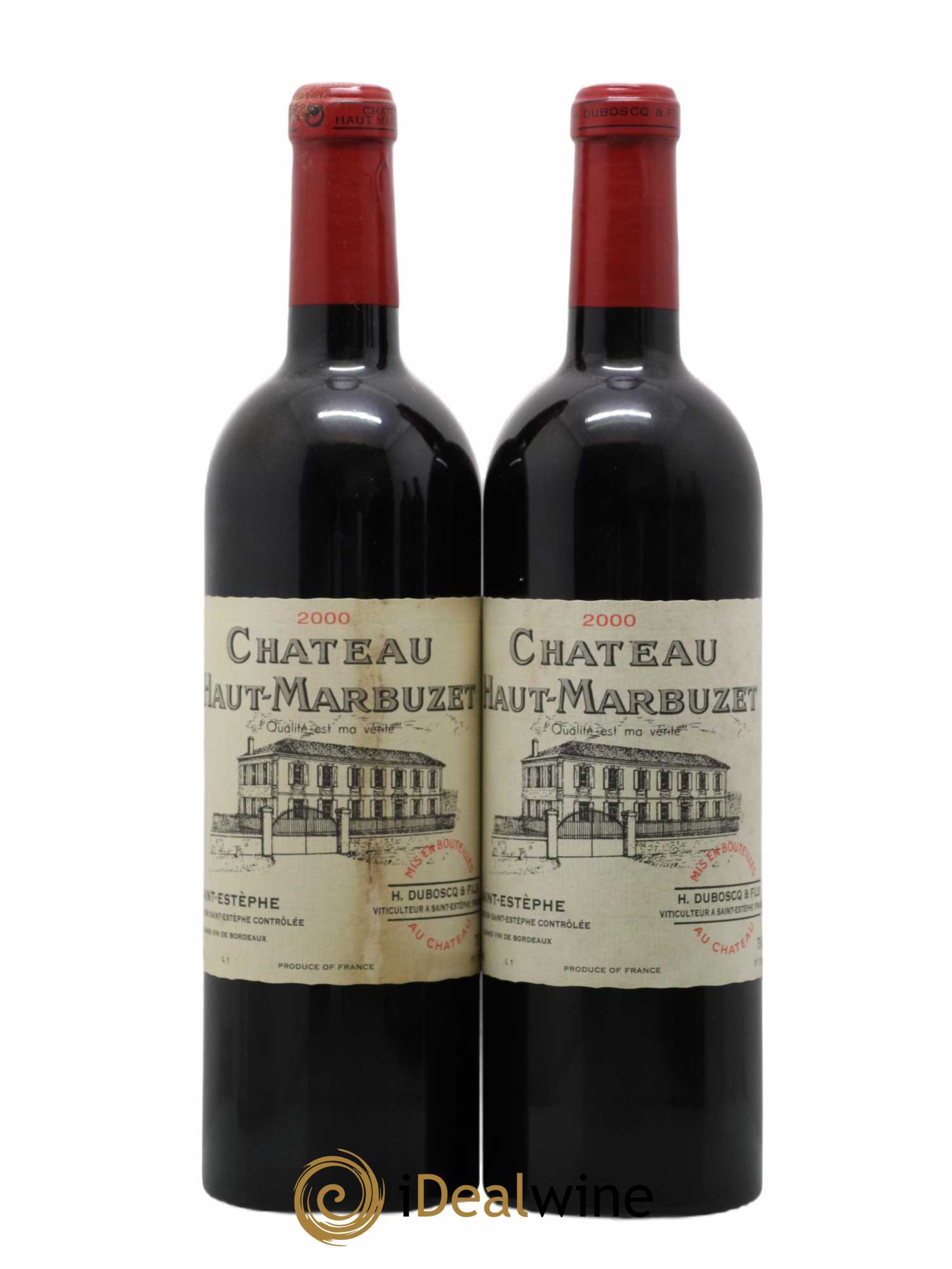 Château Haut Marbuzet 2000 - Lot de 2 bouteilles - 0