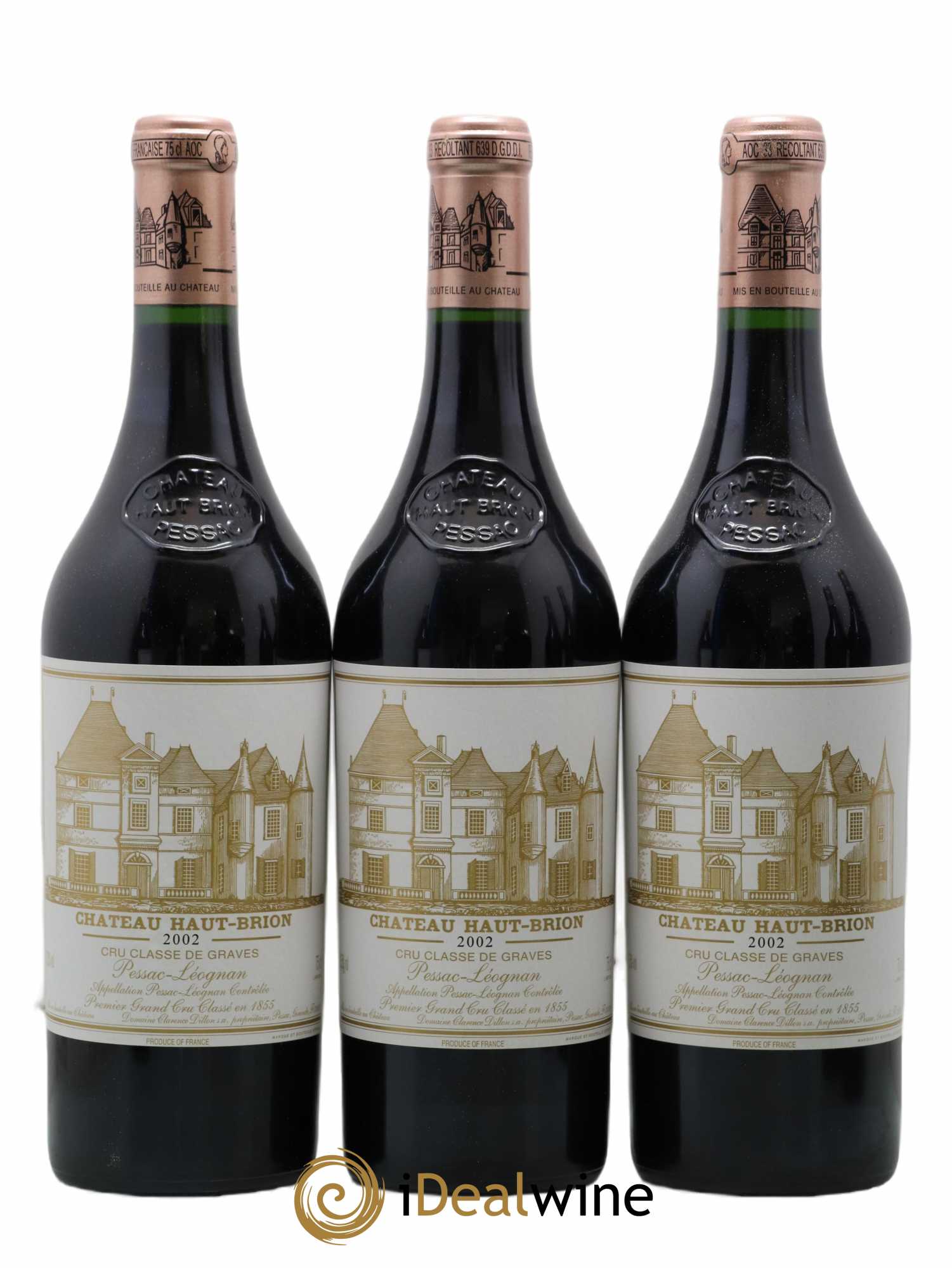 Château Haut Brion 1er Grand Cru Classé 2002 - Lot de 6 bouteilles - 1