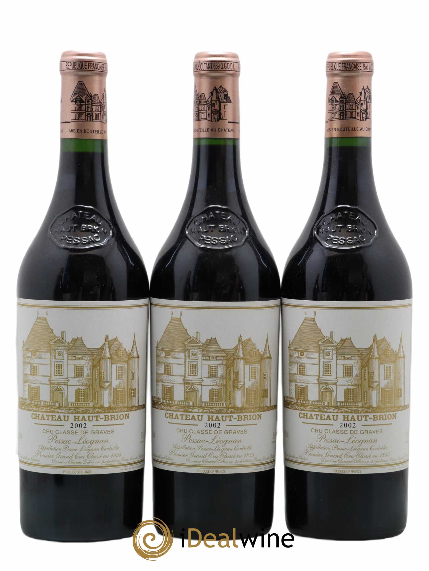 Château Haut Brion 1er Grand Cru Classé 2002 - Lot de 6 bouteilles - 2