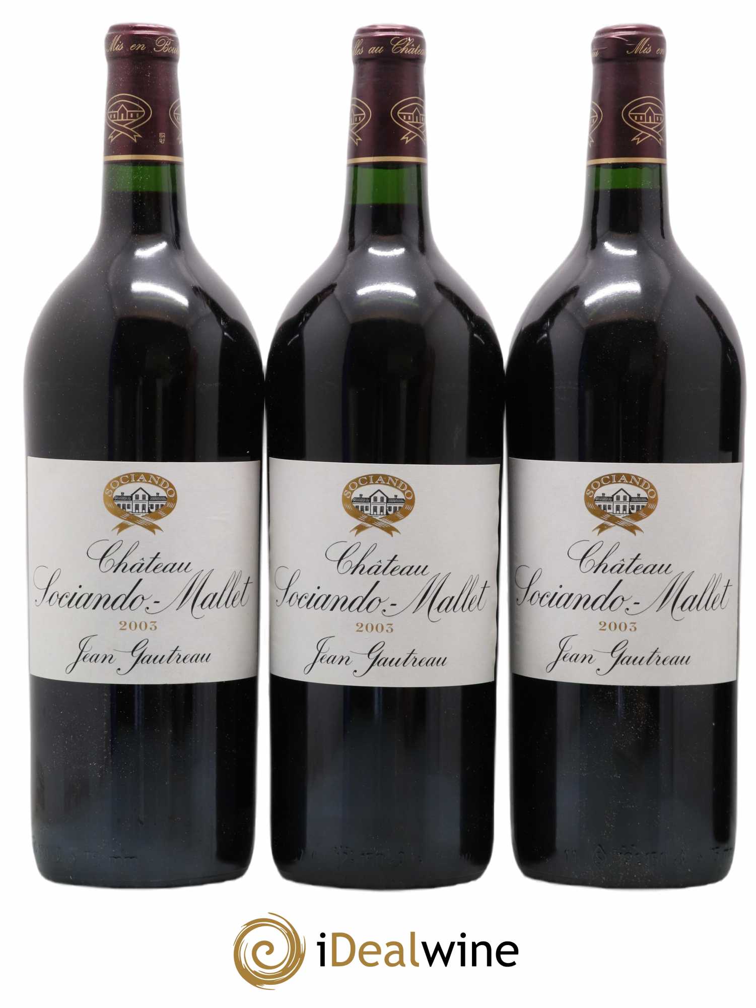 Château Sociando Mallet 2003 - Lot de 6 magnums - 1