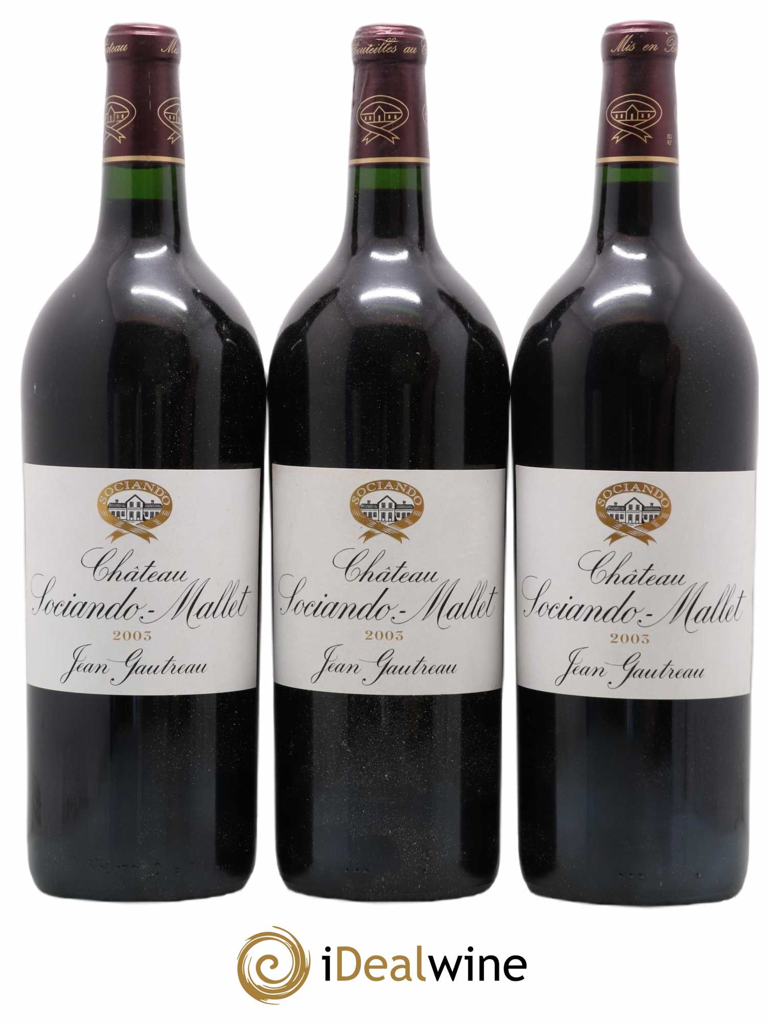 Château Sociando Mallet 2003 - Lot de 6 magnums - 2