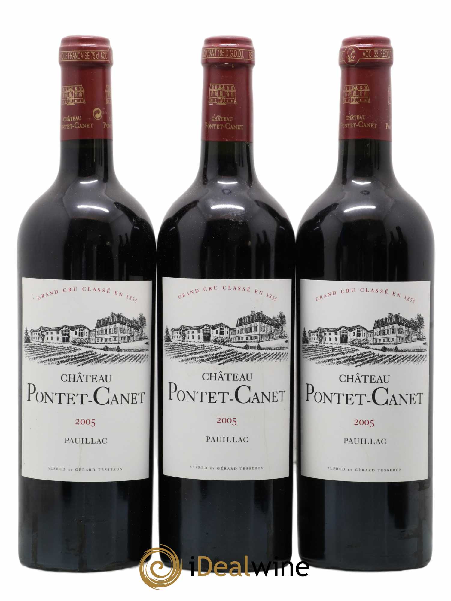 Château Pontet Canet 5ème Grand Cru Classé 2005 - Lot de 6 bouteilles - 1