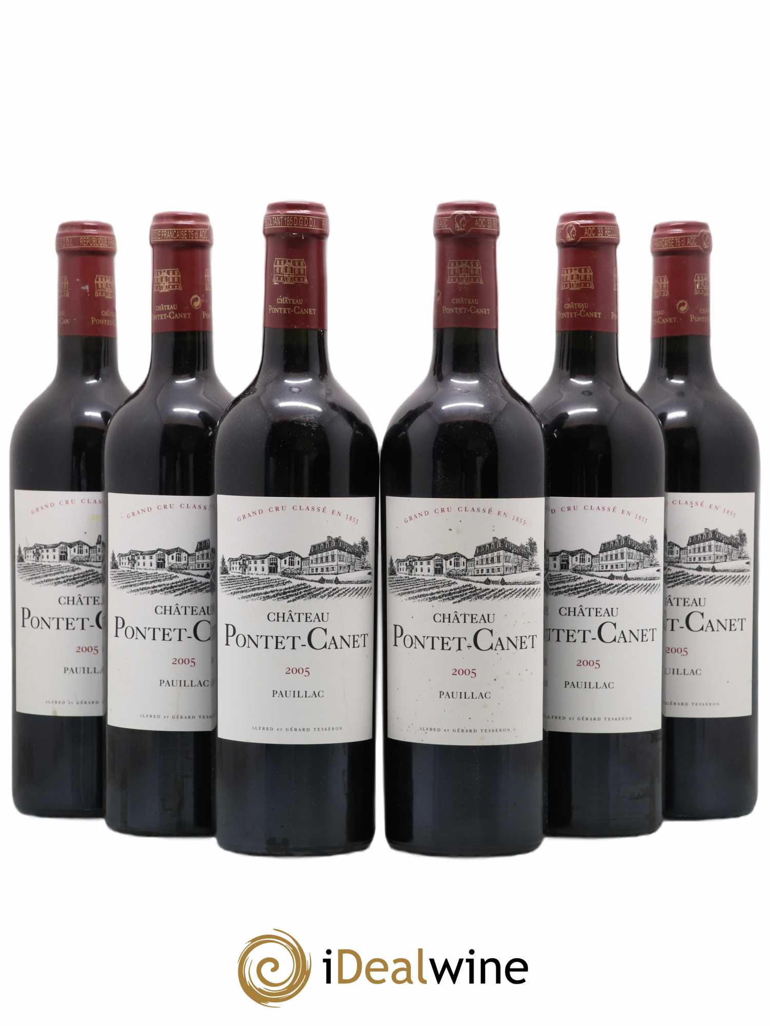 Château Pontet Canet 5ème Grand Cru Classé 2005 - Lot de 6 bouteilles - 0