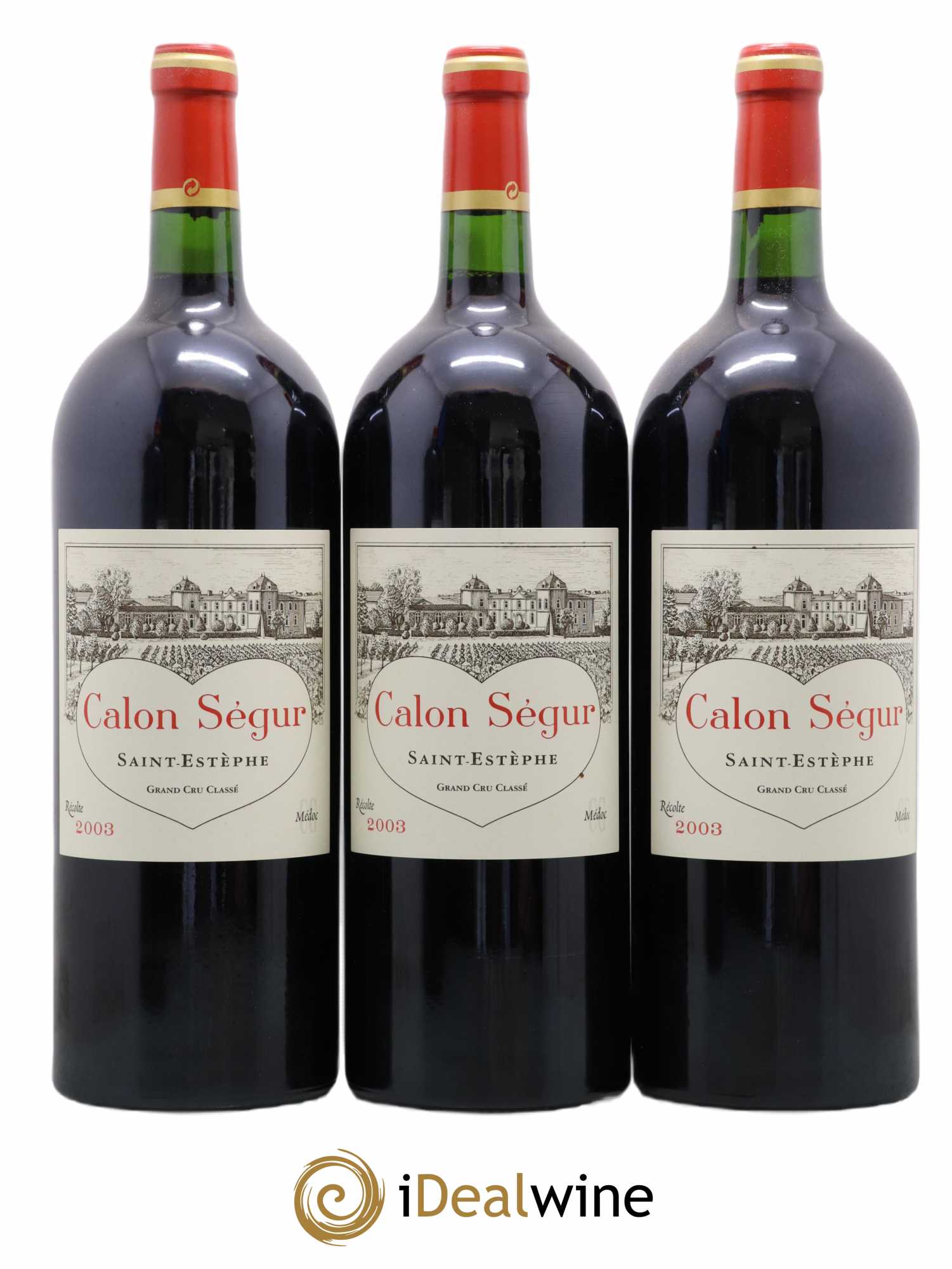 Château Calon Ségur 3ème Grand Cru Classé 2003 - Lot de 6 magnums - 1