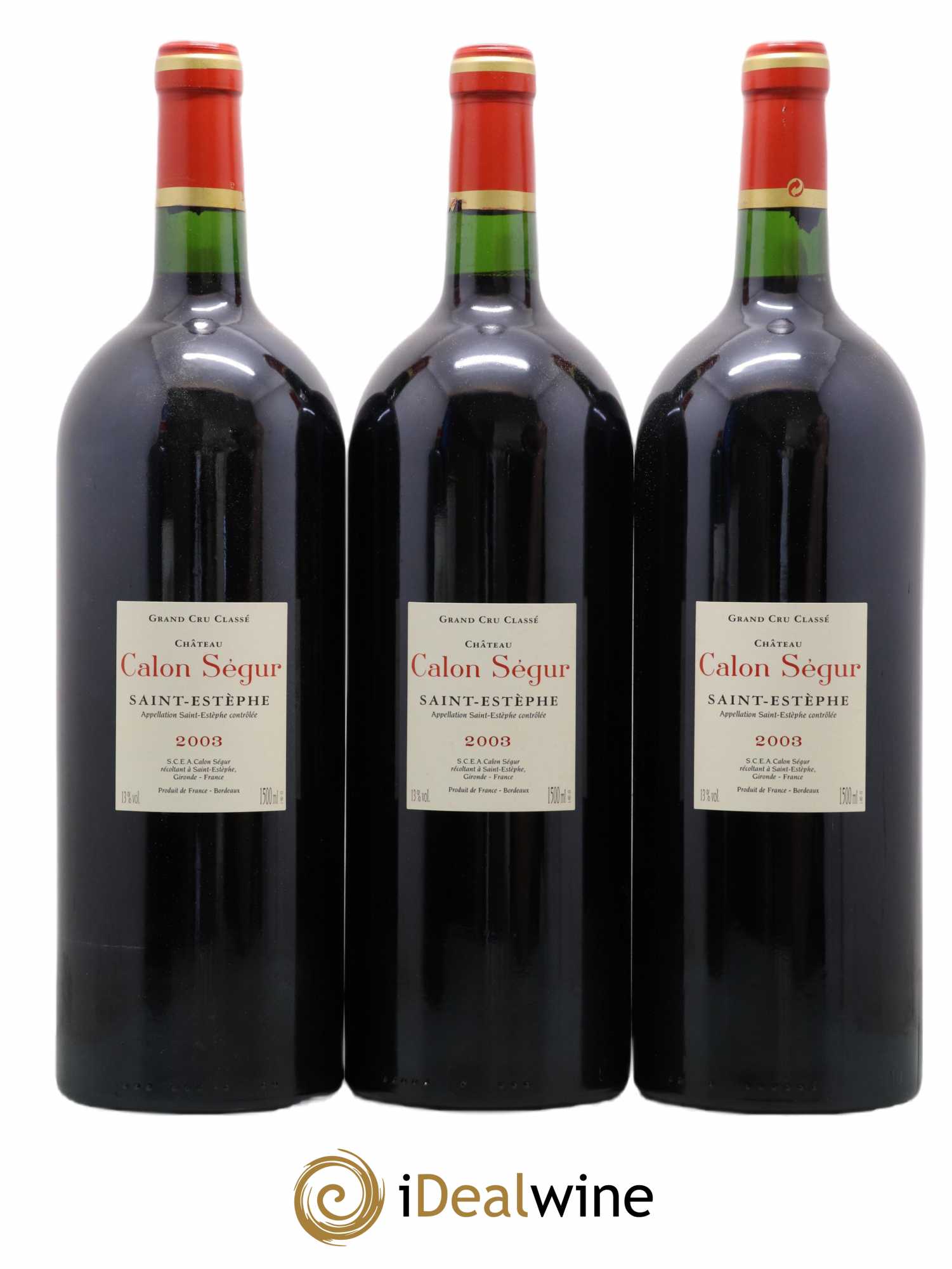 Château Calon Ségur 3ème Grand Cru Classé 2003 - Lot de 6 magnums - 2