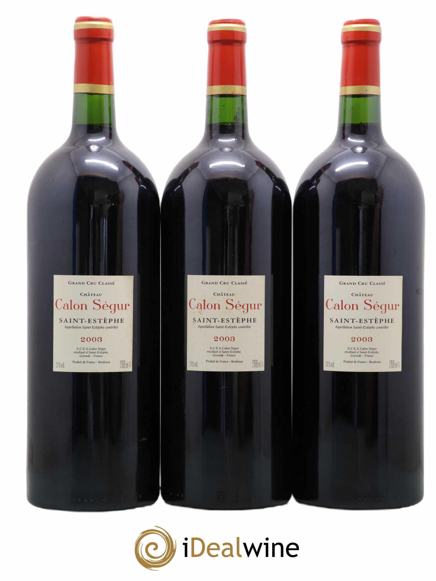 Château Calon Ségur 3ème Grand Cru Classé 2003 - Lot de 6 magnums - 4