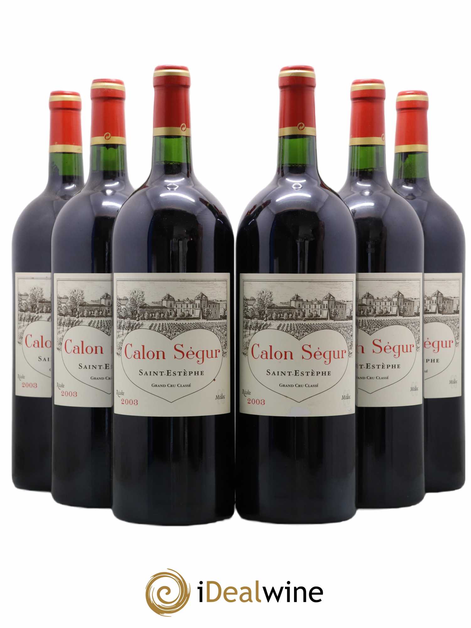 Château Calon Ségur 3ème Grand Cru Classé 2003 - Lot de 6 magnums - 0
