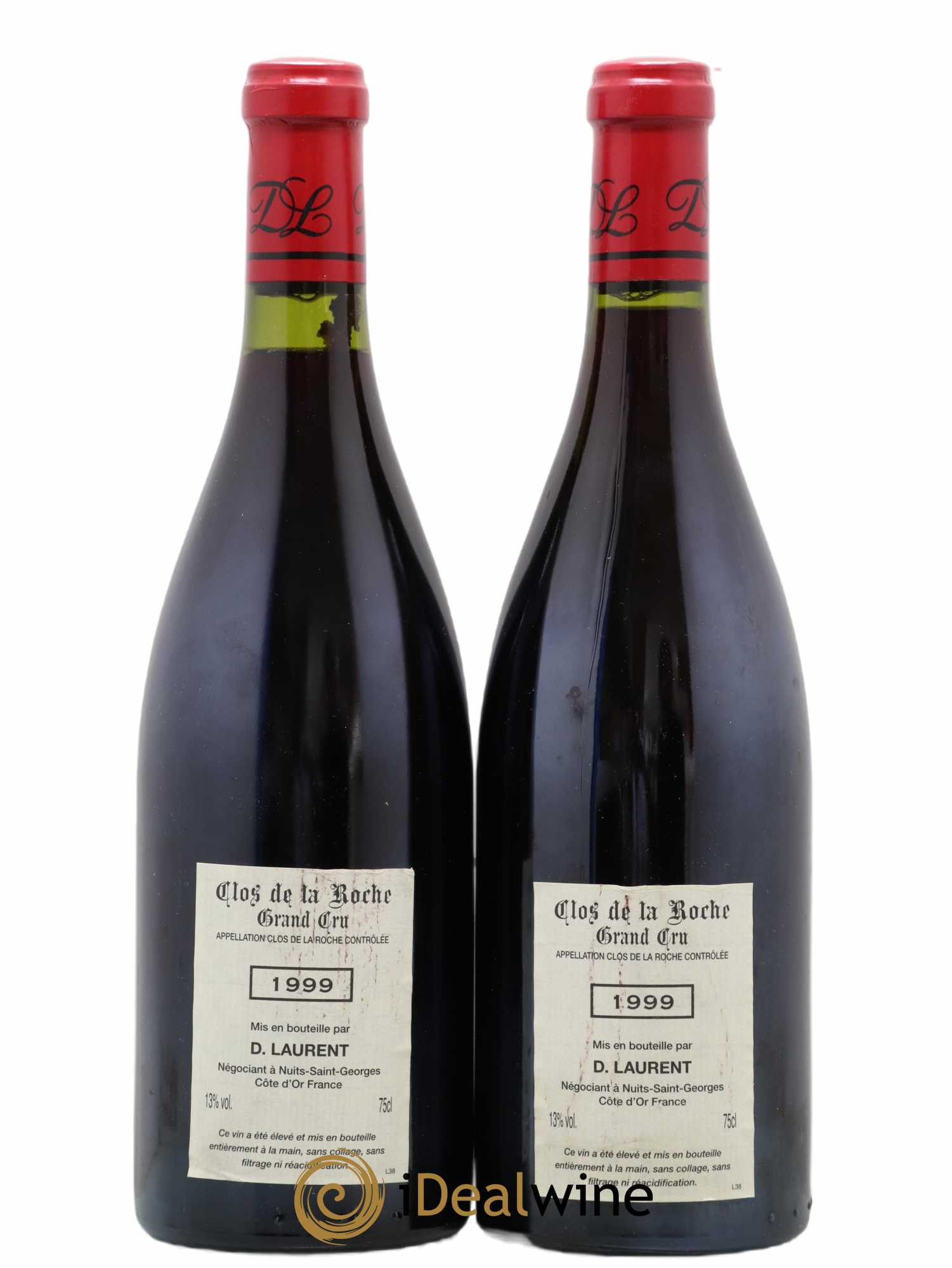 Clos de la Roche Grand Cru Dominique Laurent 1999 - Lot de 2 bouteilles - 1