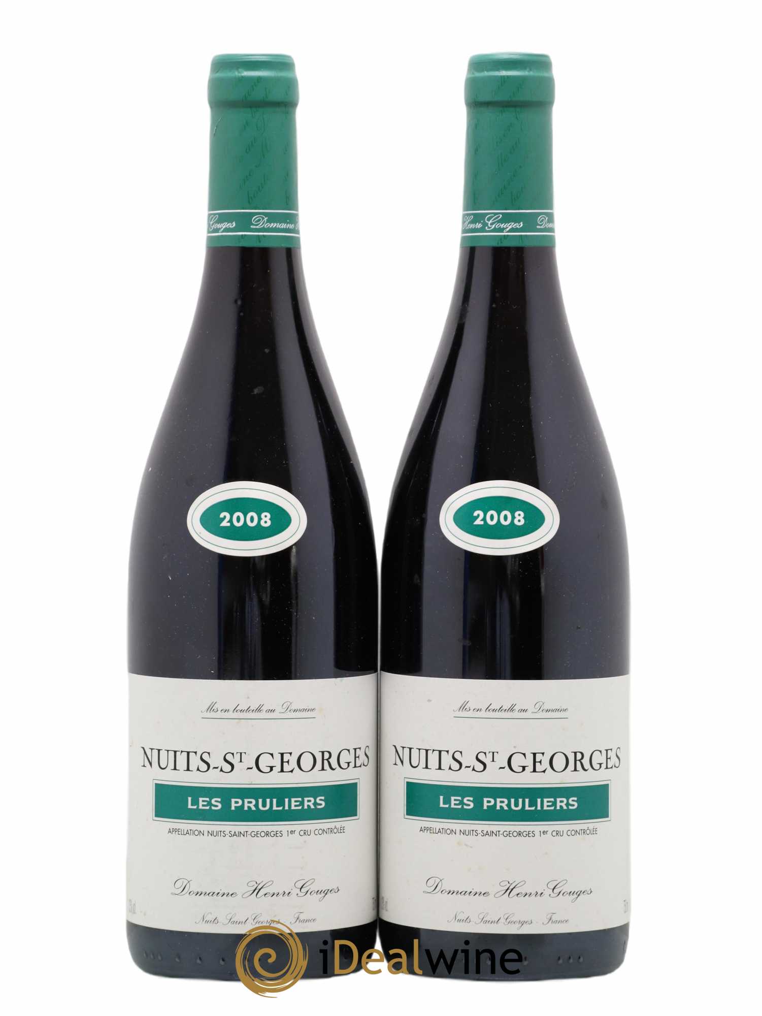 Nuits-Saint-Georges 1er Cru Les Pruliers Henri Gouges 2008 - Lot de 2 bouteilles - 0