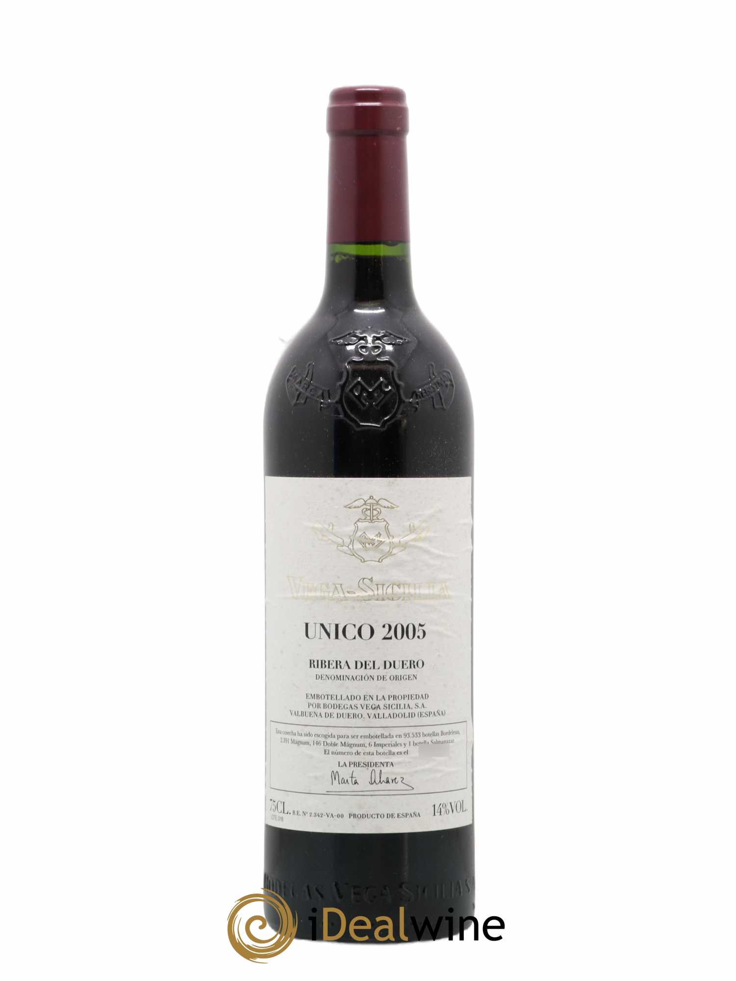 Ribera Del Duero DO Vega Sicilia Unico Famille Alvarez 2005 - Lot de 1 bouteille - 0
