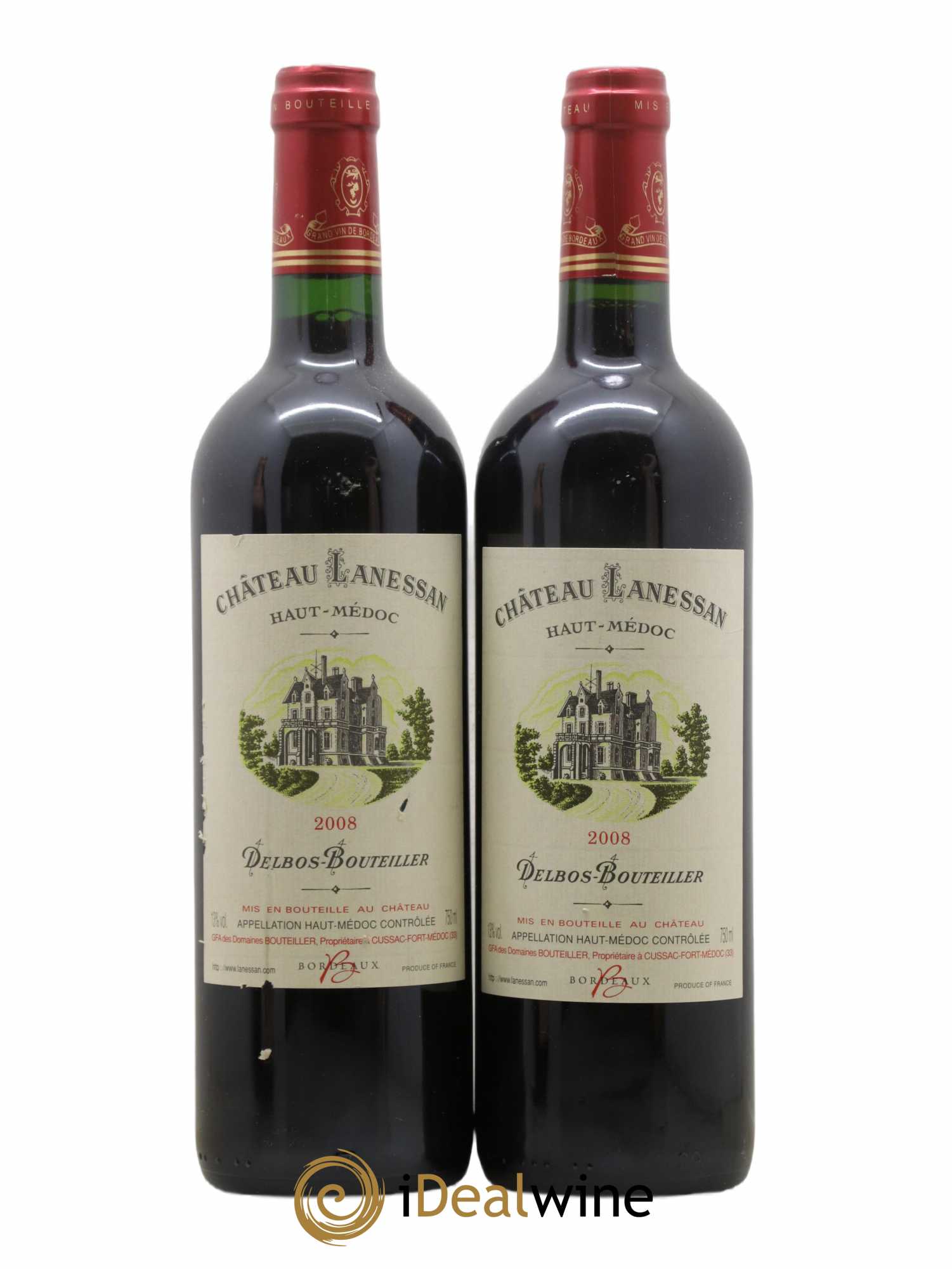 Château Lanessan Cru Bourgeois 2008 - Lot de 2 bouteilles - 0