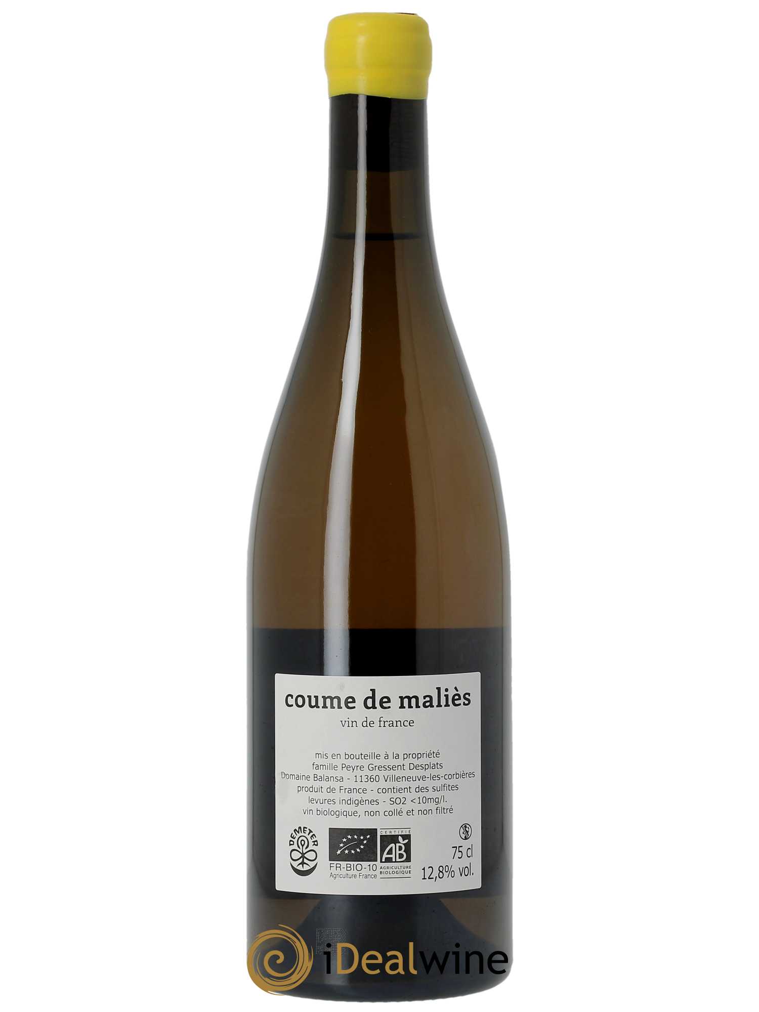 Vin de France Coume de Maliès Balansa (Domaine) 2022 - Lot of 1 bottle - 1
