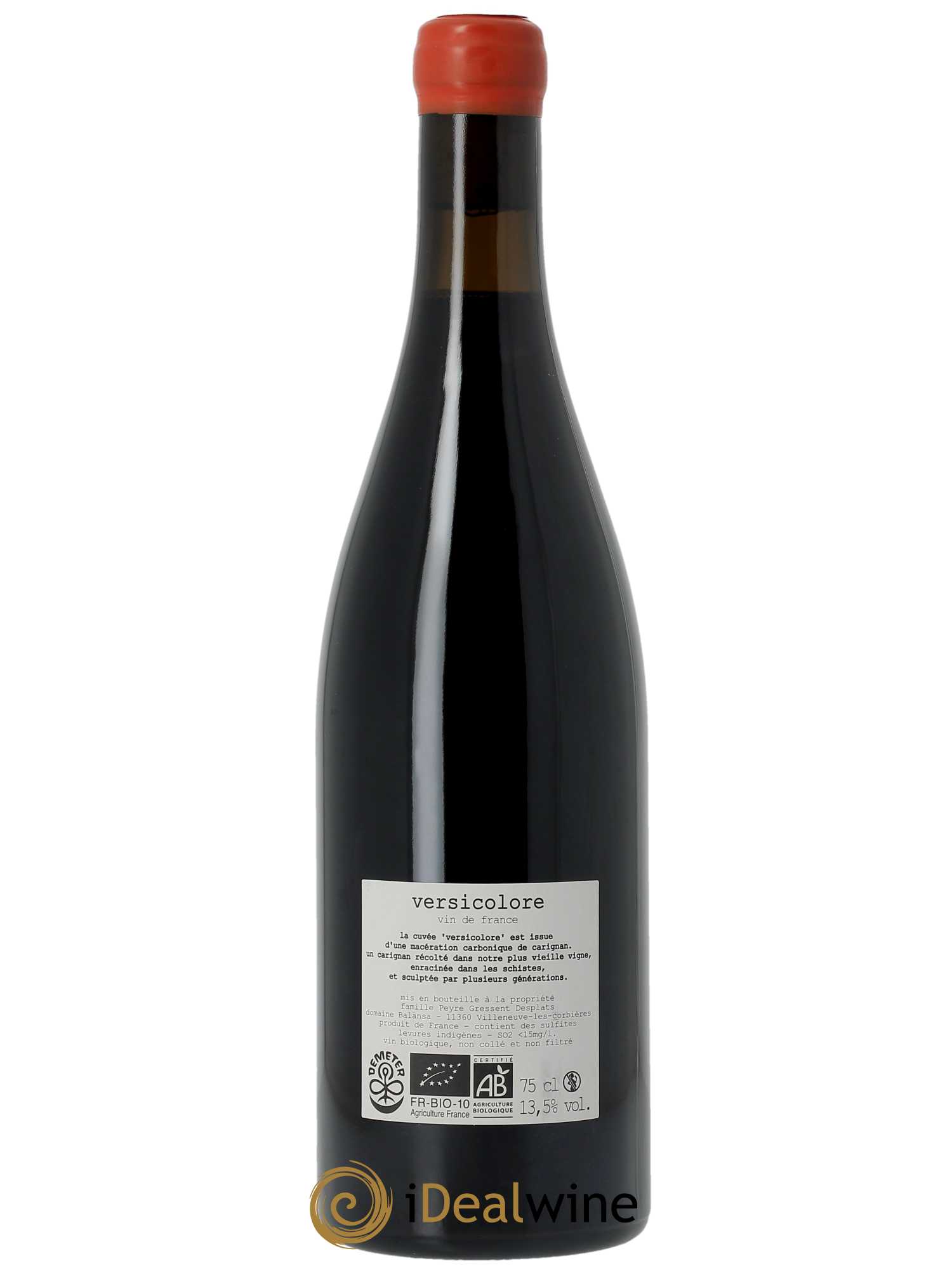 Vin de France Versicolore Balansa (Domaine) 2021 - Lot de 1 bouteille - 1
