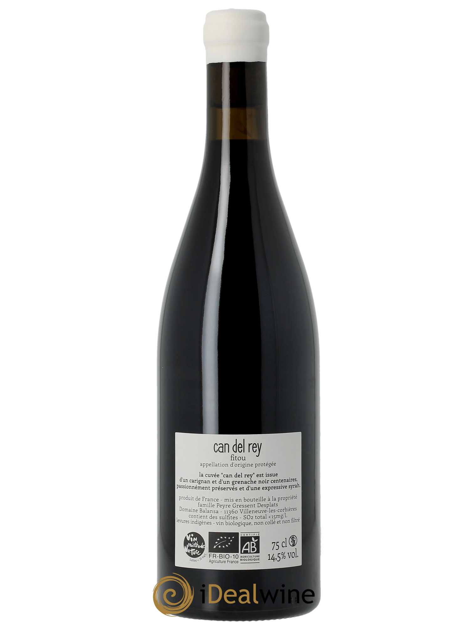 Fitou Can del Rey Balansa (Domaine) 2020 - Lot de 1 bouteille - 1