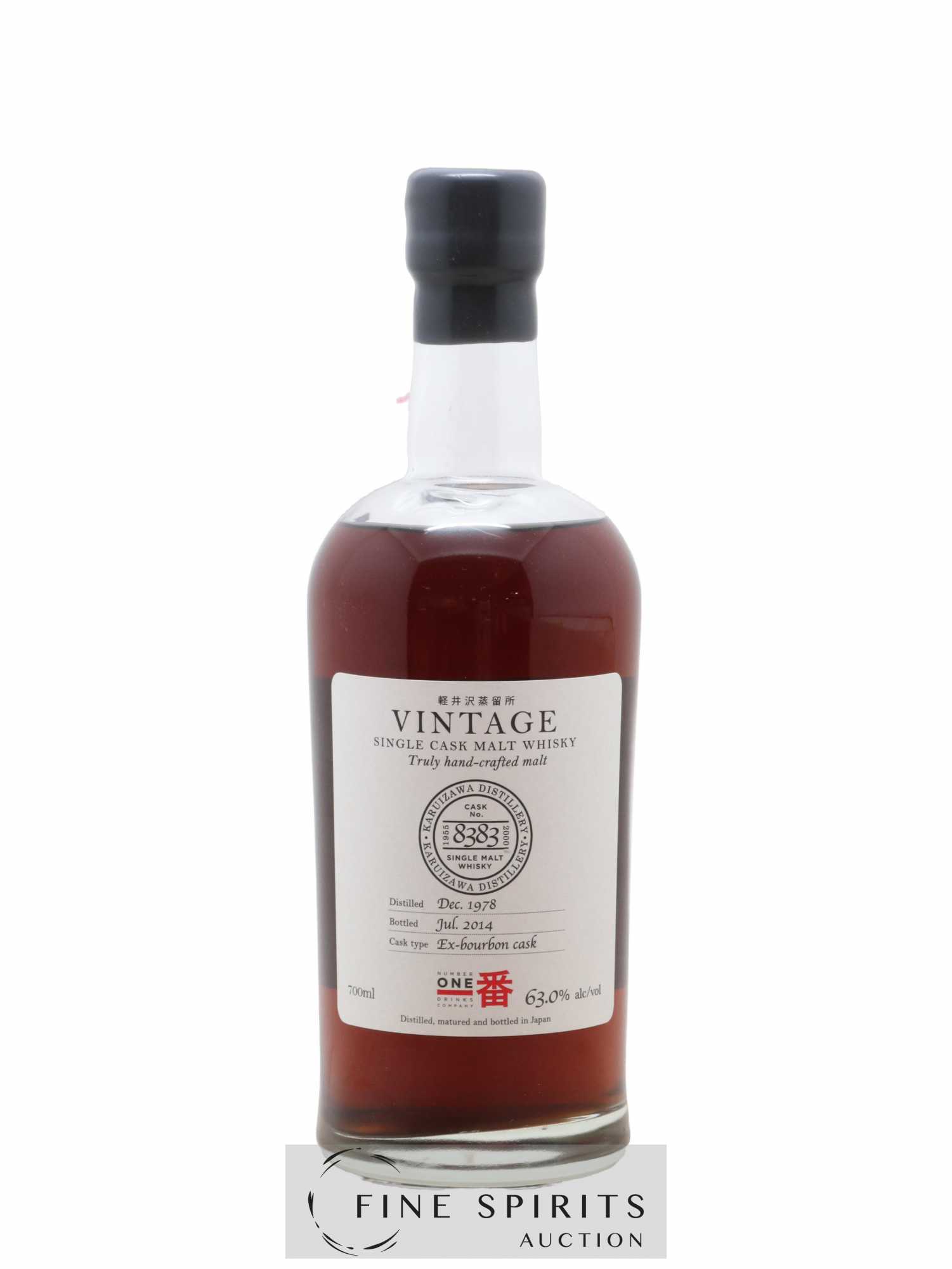 Karuizawa 1978 Number One Drinks Vintage Cask n°8383 - bottled 2014 Ex-Bourbon Cask - Lot de 1 bouteille - 1