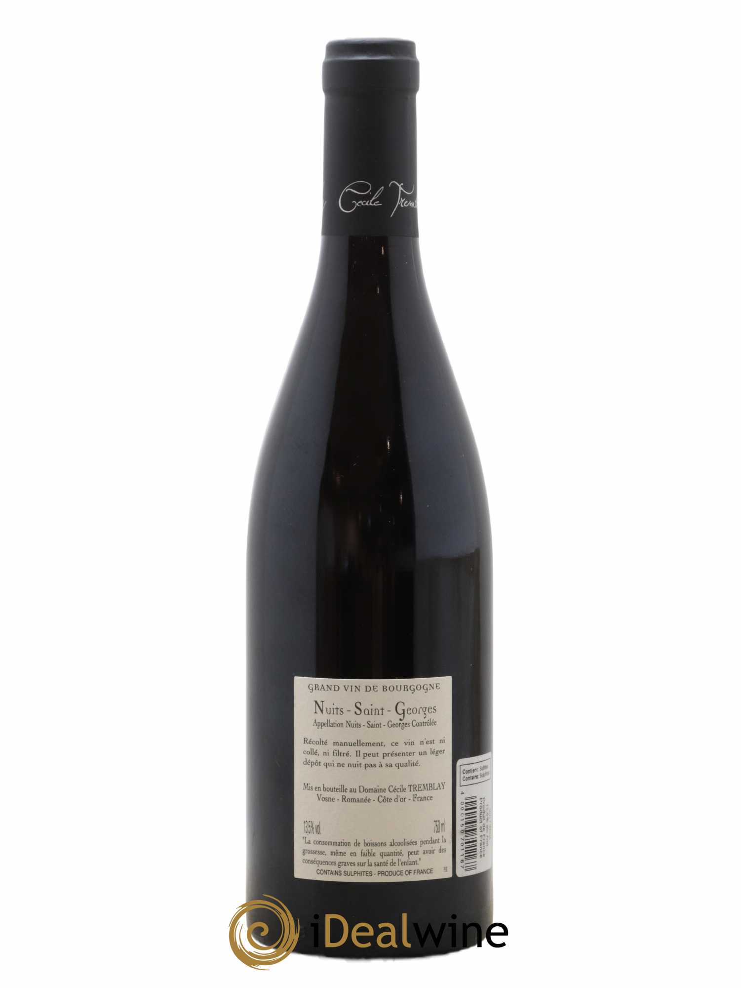 Nuits-Saint-Georges Albuca Cécile Tremblay 2019 - Lot de 1 bouteille - 1