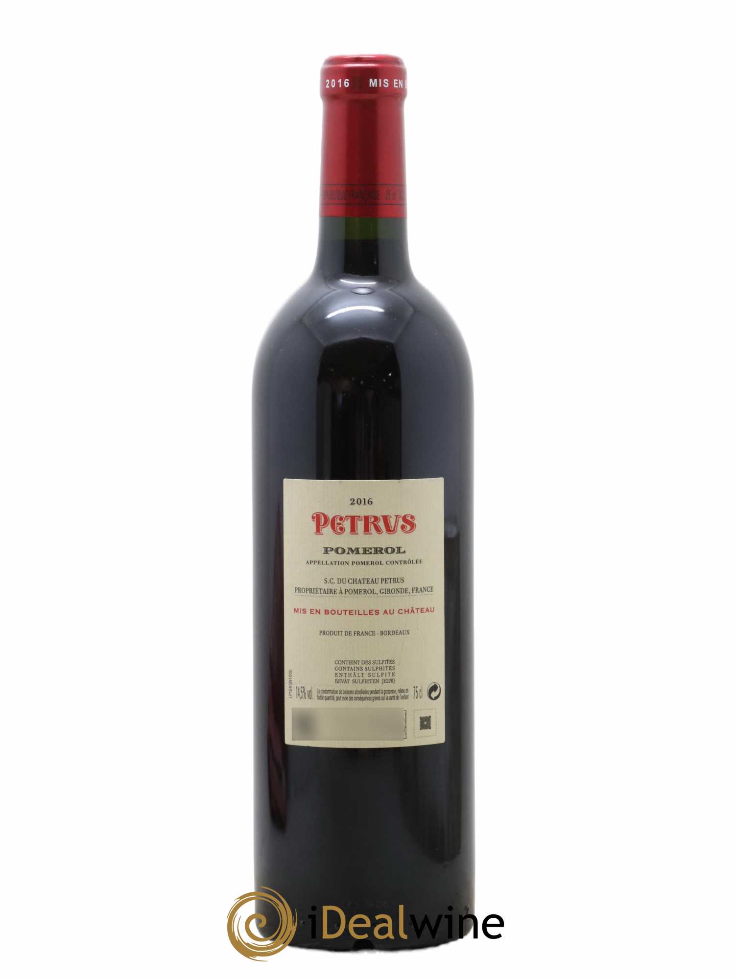 Petrus 2016 - Lot de 1 bouteille - 1