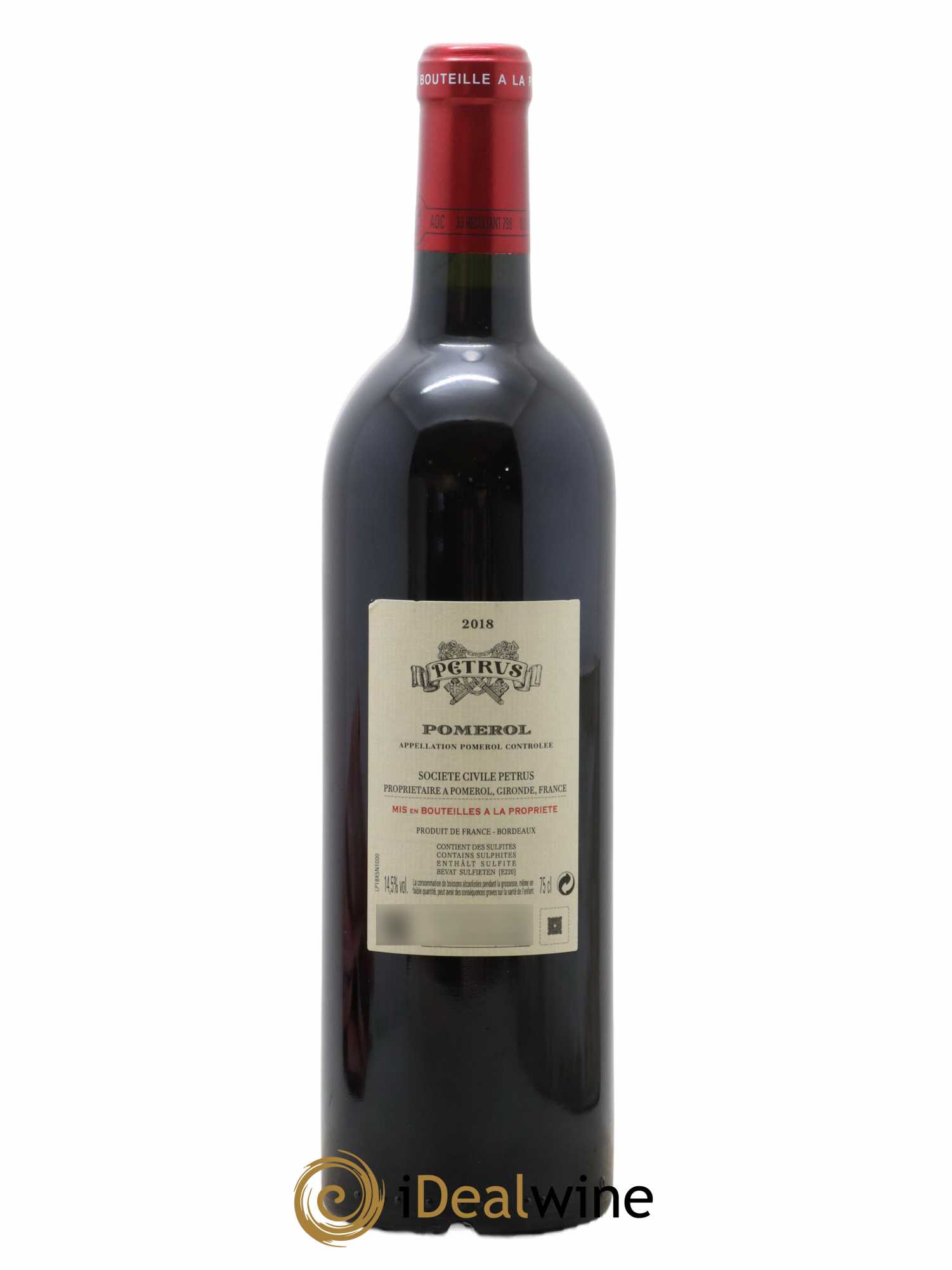 Petrus 2018 - Lot de 1 bouteille - 1