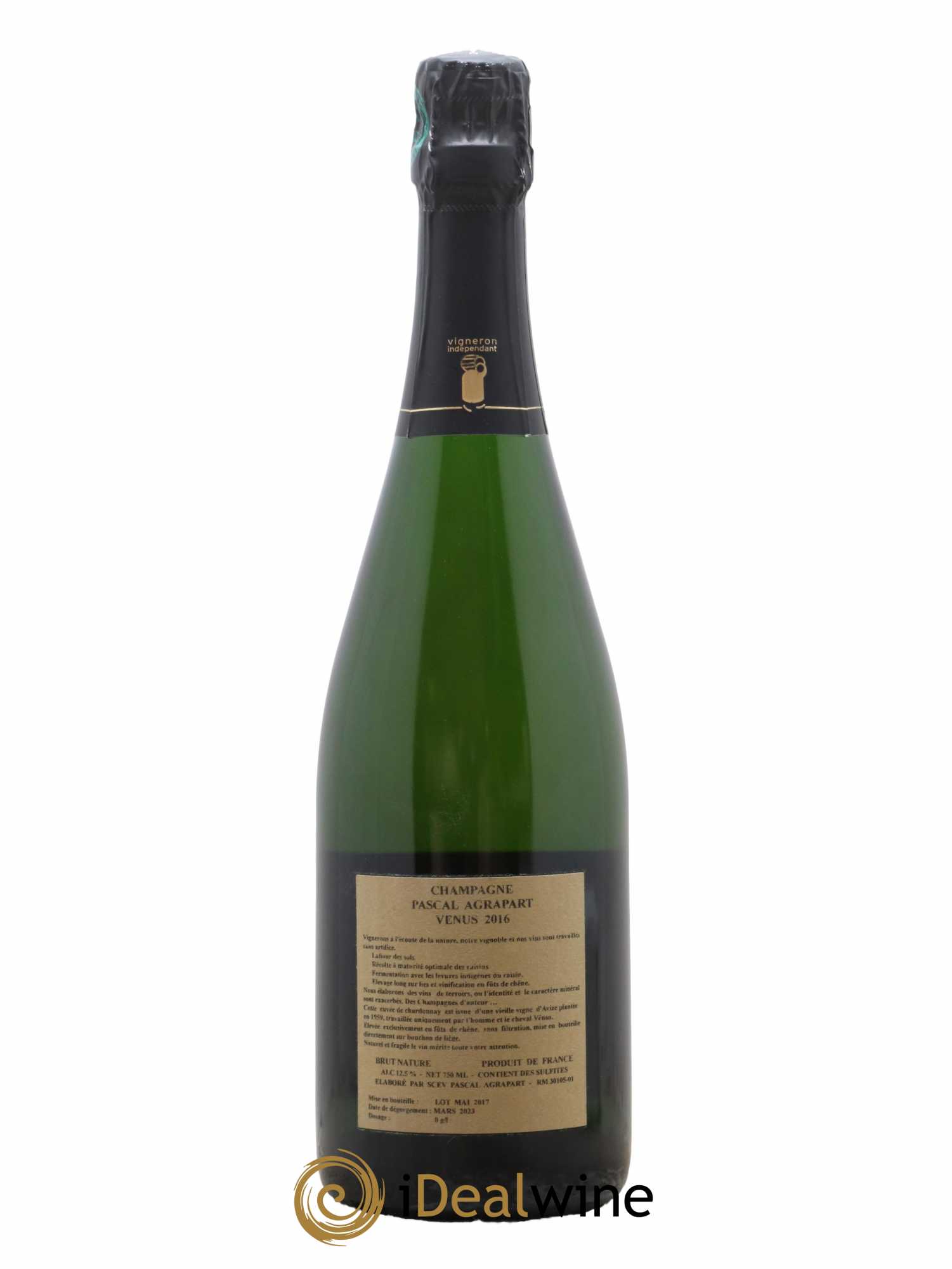 Vénus Blanc de Blancs Brut Nature Pascal Agrapart 2016 - Lot de 1 bouteille - 1