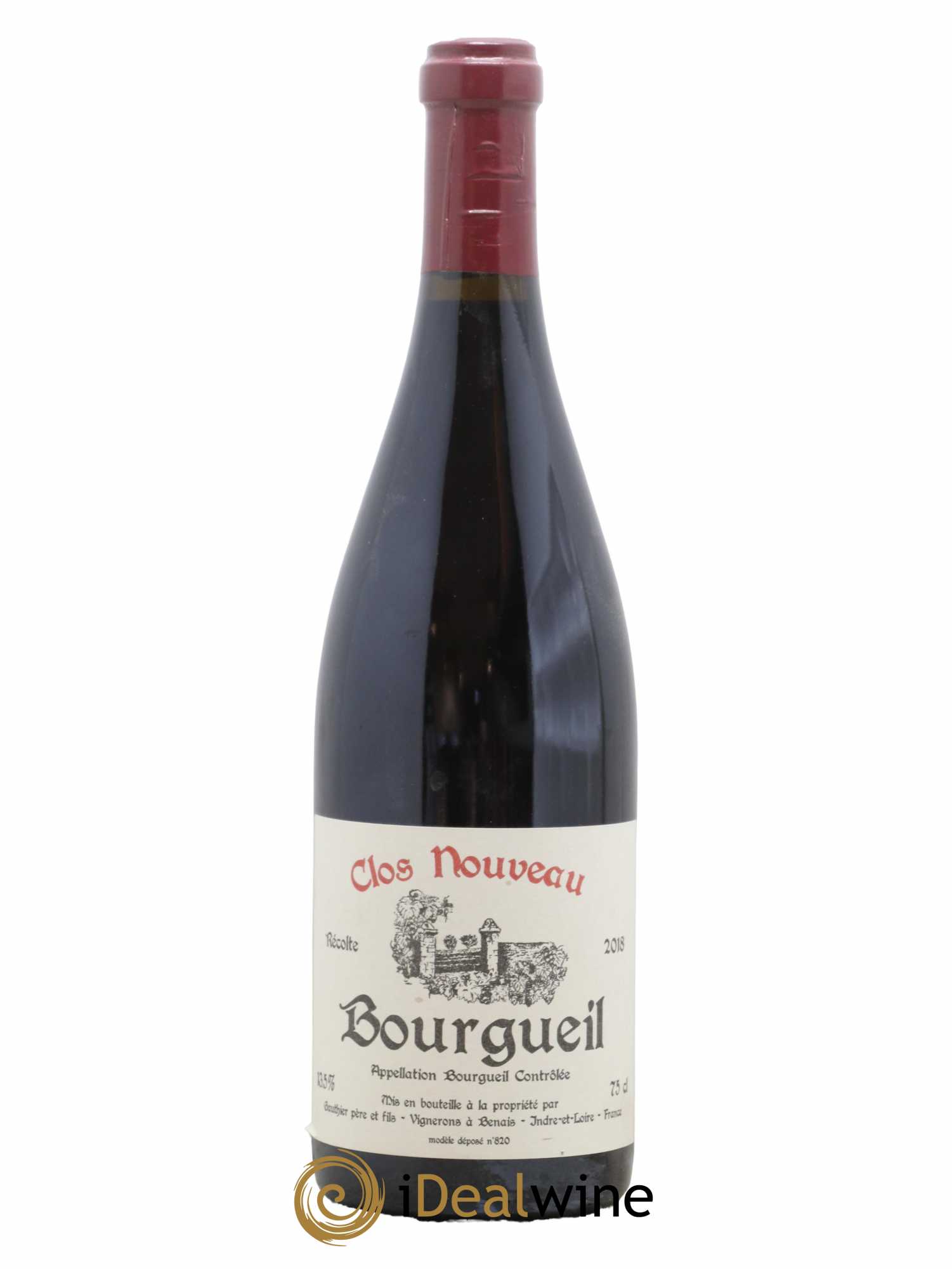 Bourgueil Clos Nouveau Domaine du Bel Air 2018 - Lot de 1 bouteille - 0