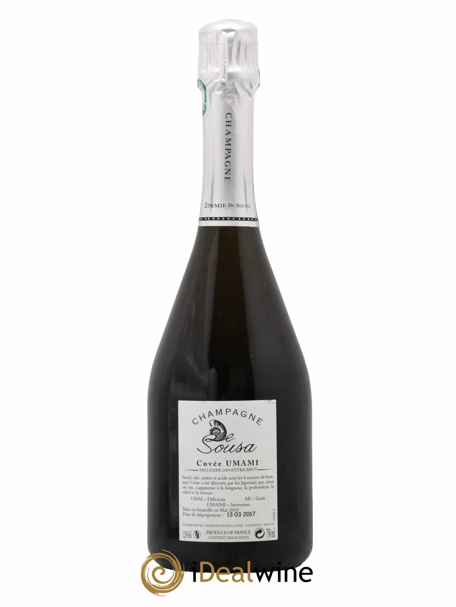 Cuvée Umami Extrat Brut De Sousa 2009 - Lot de 1 bouteille - 2