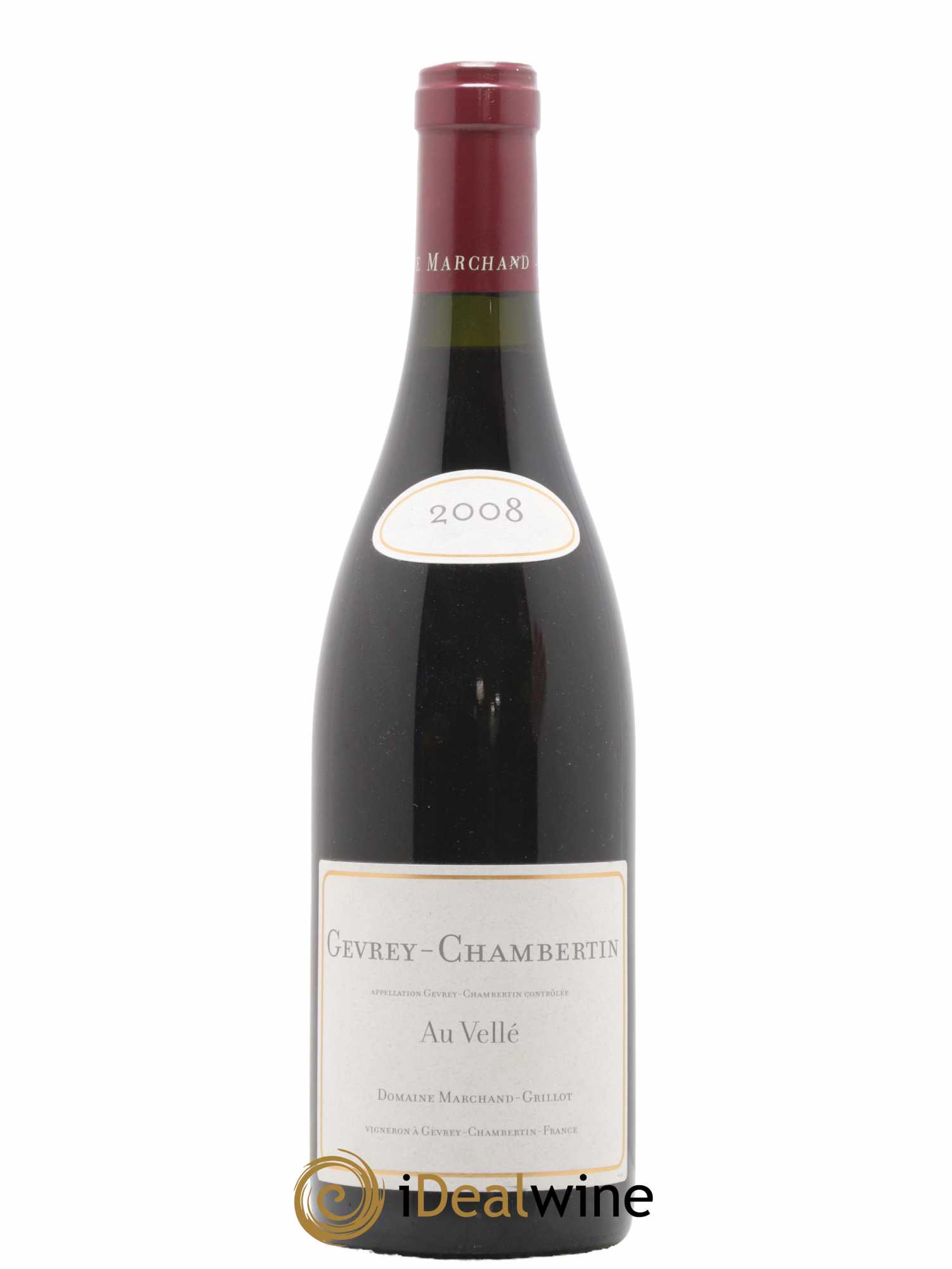 Gevrey-Chambertin Au Velle Marchand Grillot 2008 - Lot de 1 bouteille - 0