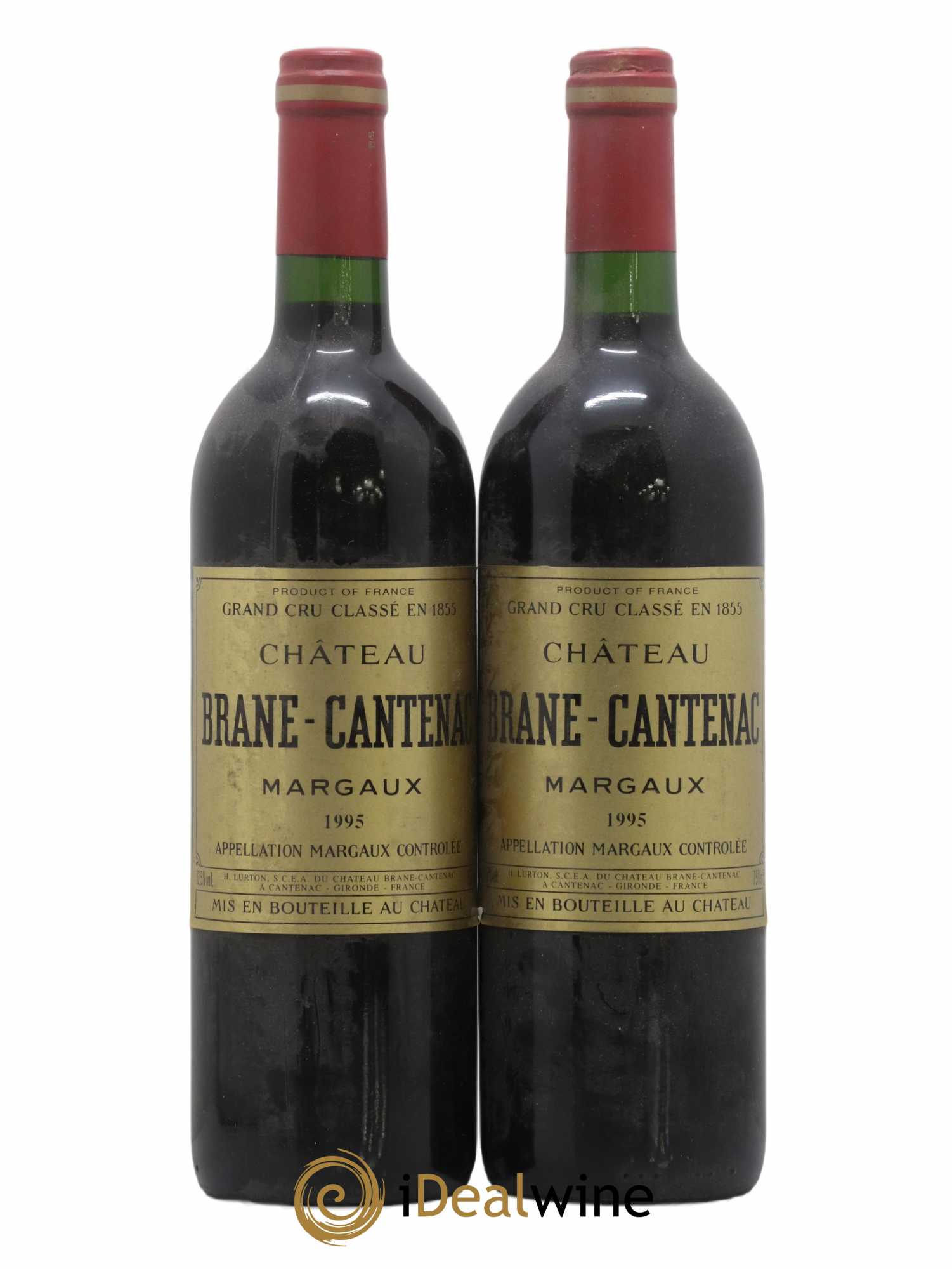 Château Brane Cantenac 2ème Grand Cru Classé 1995 - Lot de 2 bouteilles - 0