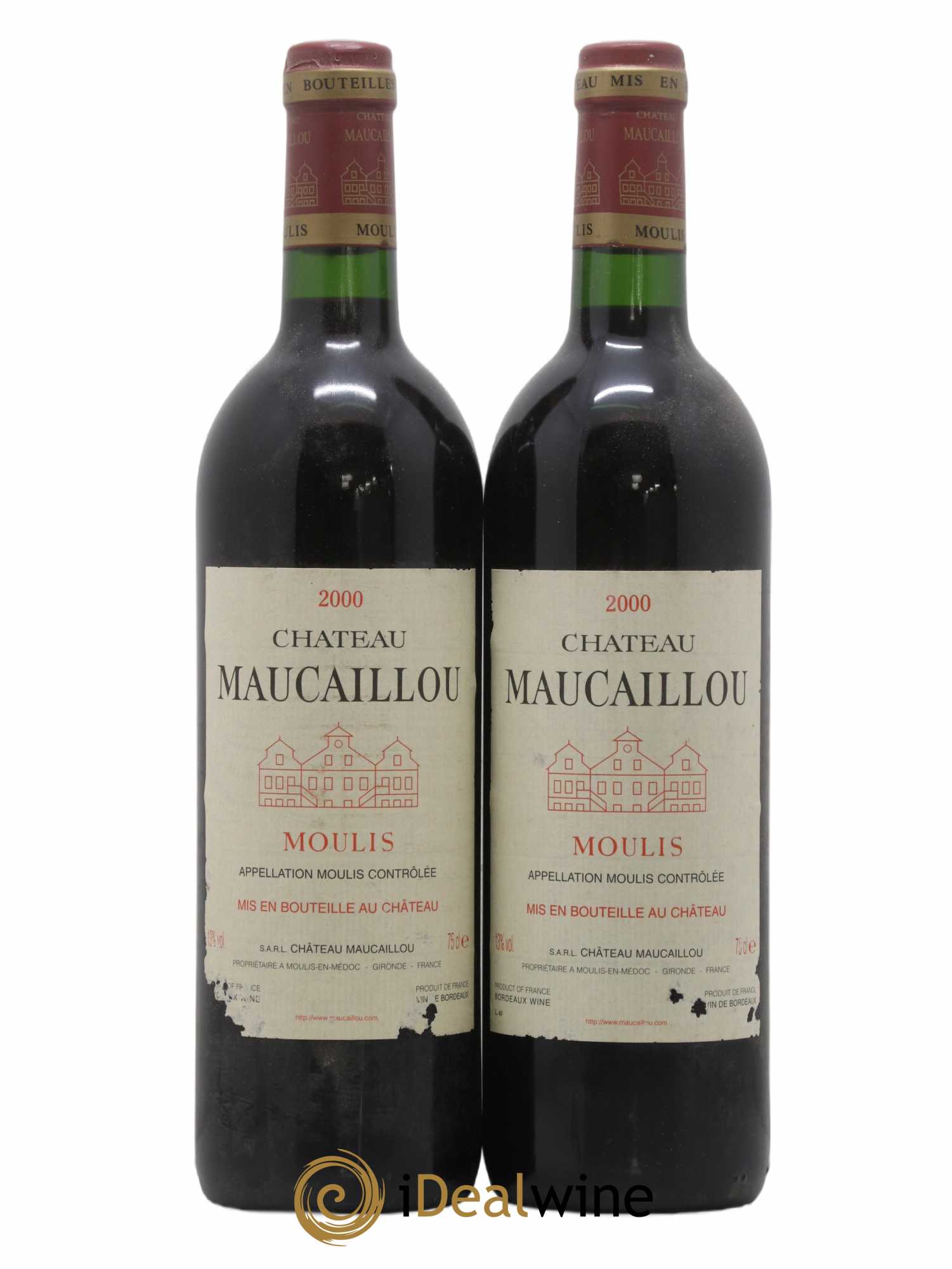 Château Maucaillou 2000 - Lot de 2 bouteilles - 0