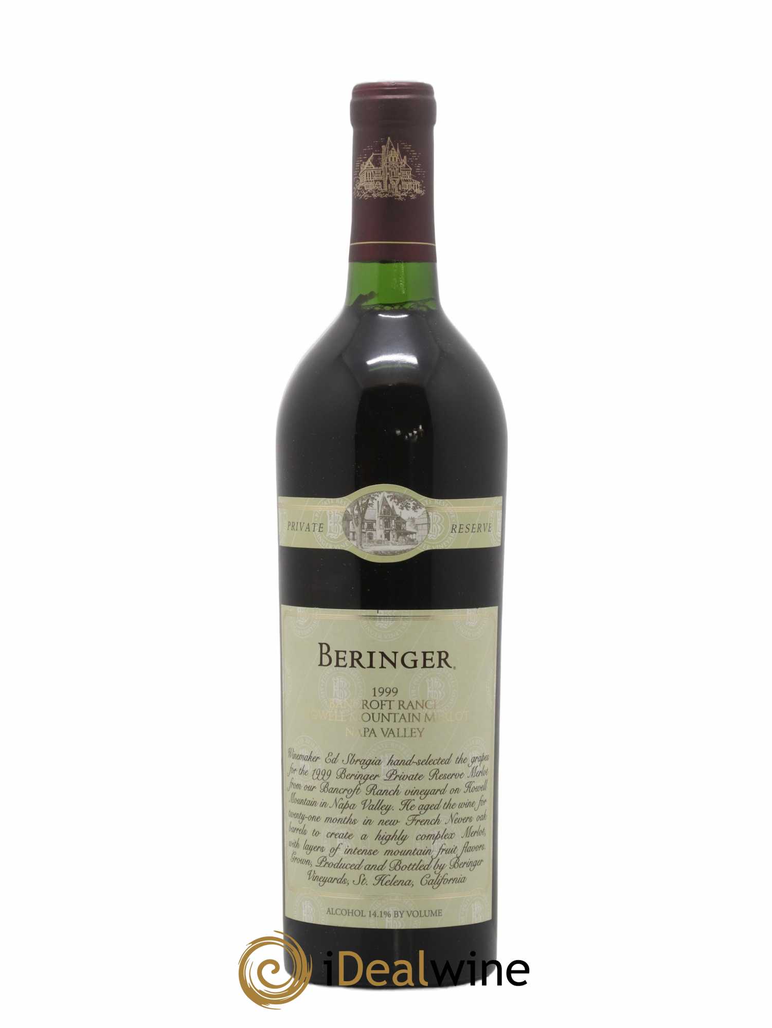 Napa Valley Cabernet Sauvignon Beringer 1999 - Lot de 1 bouteille - 0