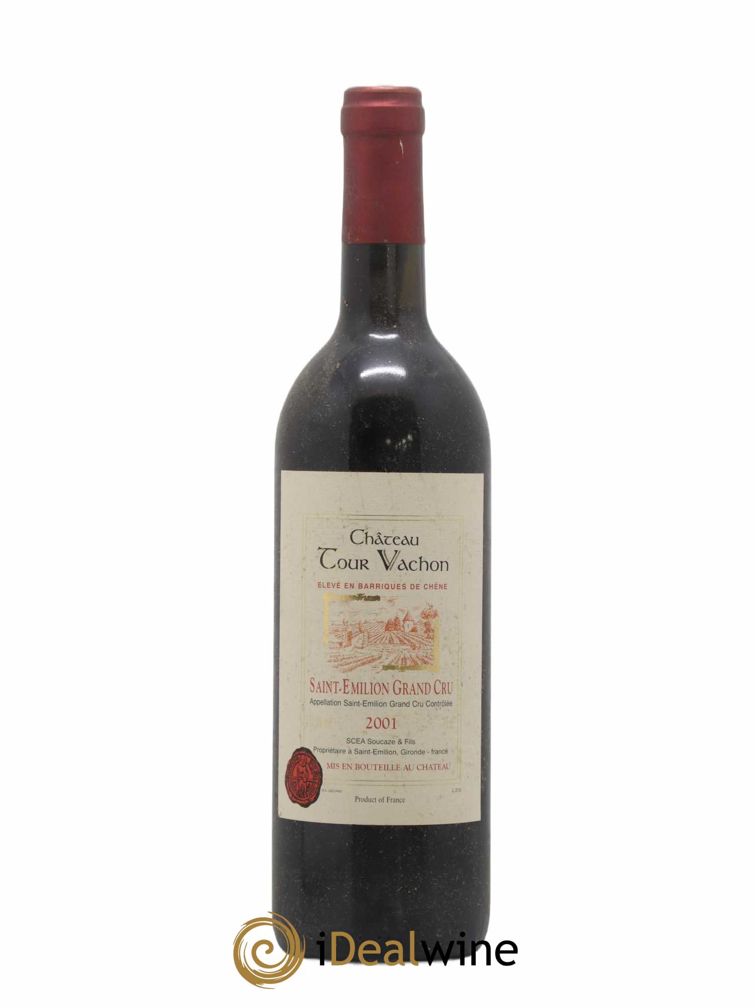 Saint-Émilion Grand Cru Château Tour Vachon 2001 - Lot de 1 bouteille - 0