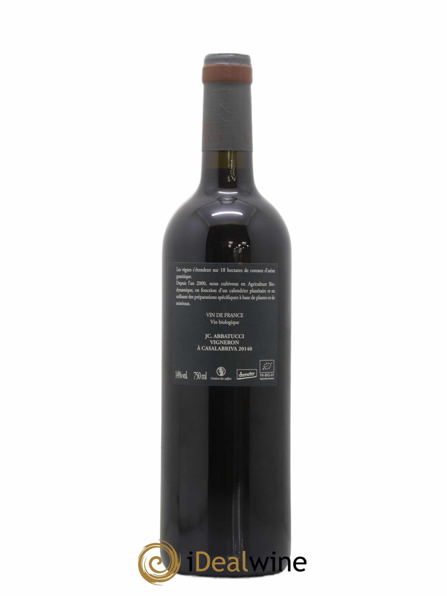 Vin de France Faustine Vieilles Vignes Comte Abbatucci (Domaine) 2017 - Lot de 1 bouteille - 1