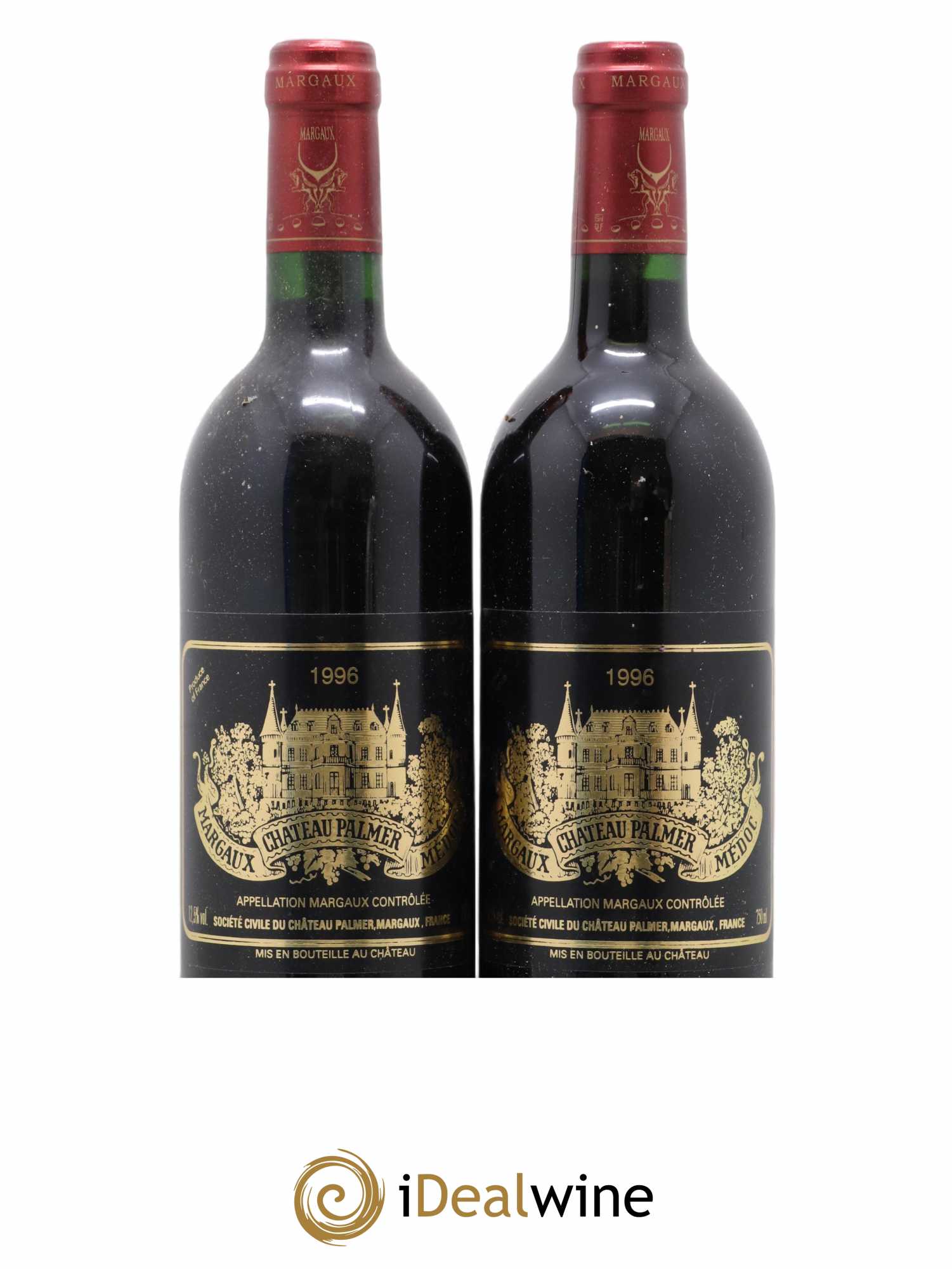 Château Palmer 3ème Grand Cru Classé 1996 - Lot de 2 bouteilles - 0
